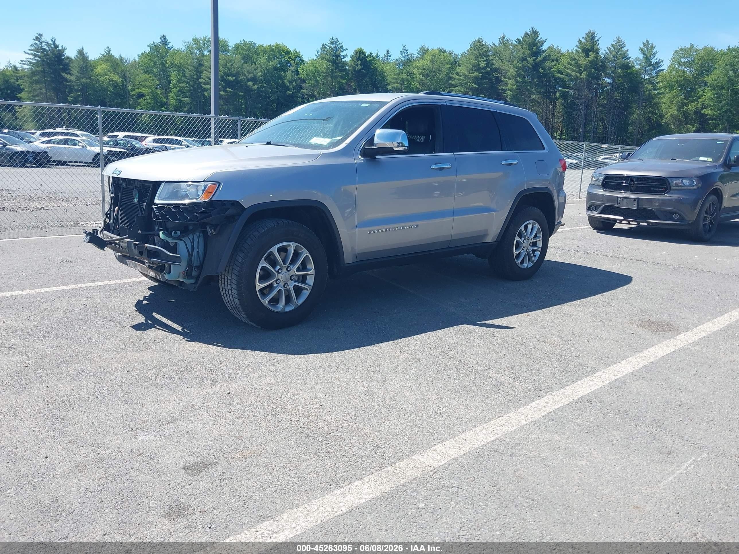 2014 Jeep Grand Cherokee Limited Silver vin: 1C4RJFBG8EC320948