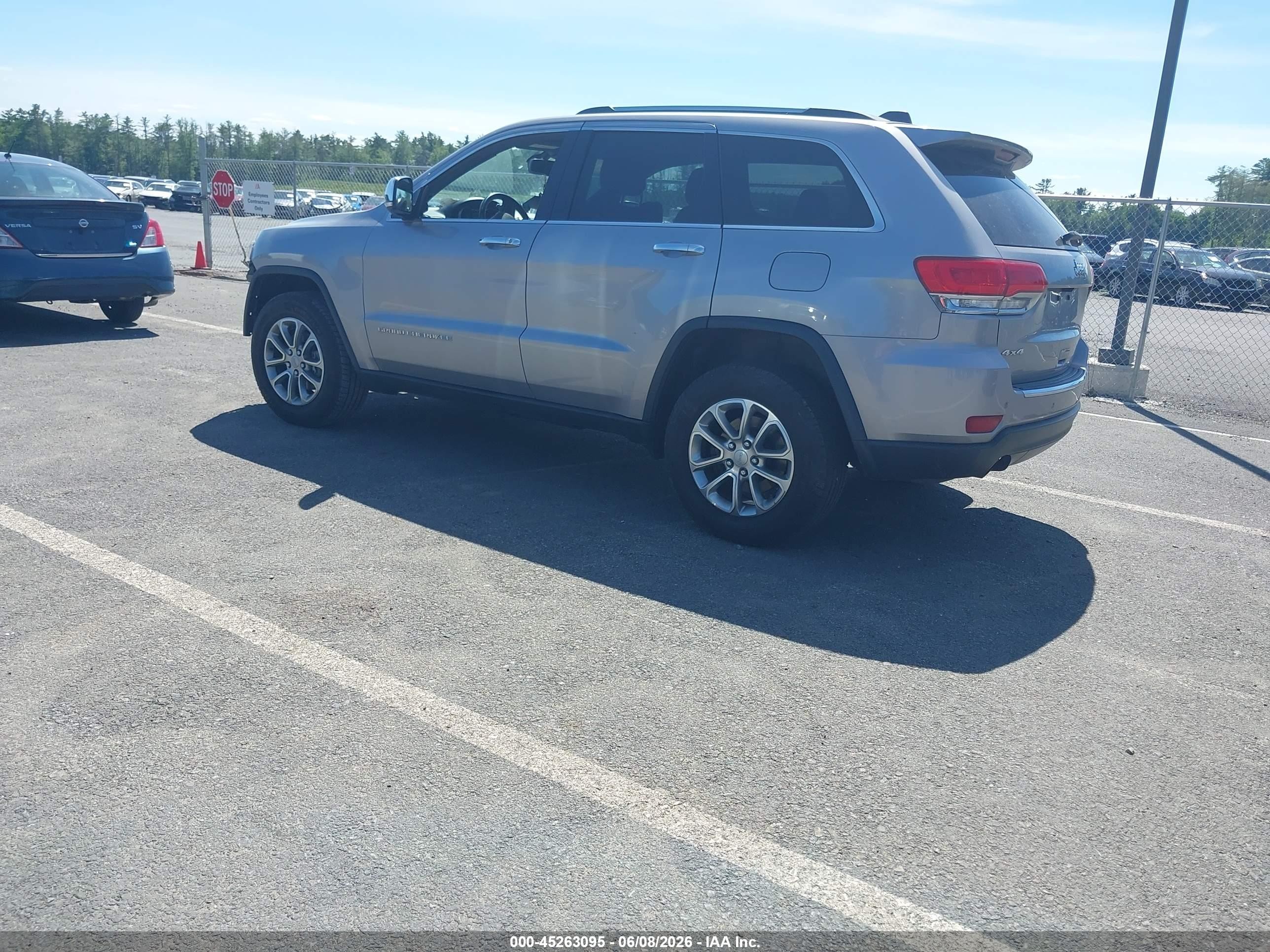 2014 Jeep Grand Cherokee Limited Silver vin: 1C4RJFBG8EC320948