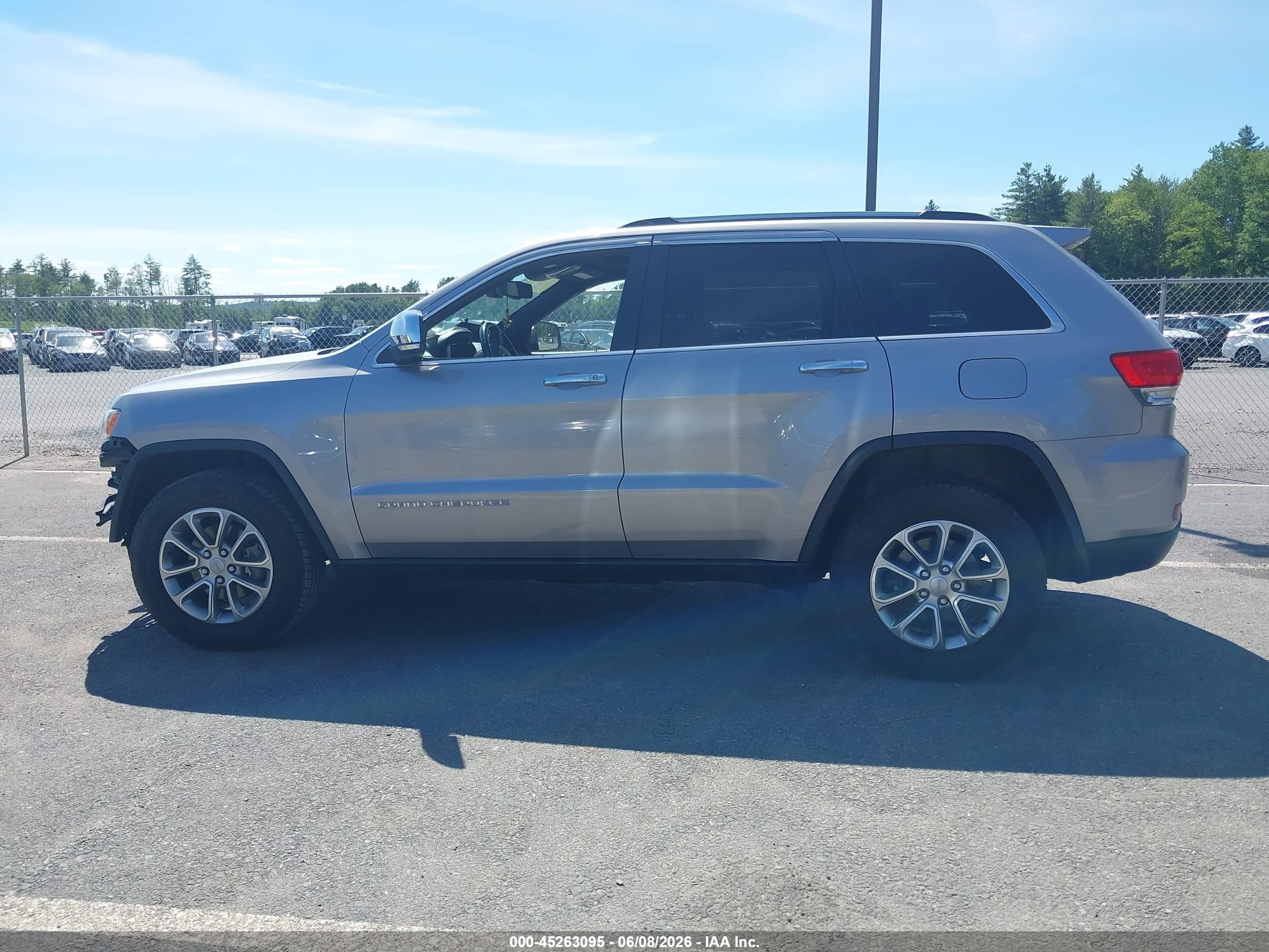 2014 Jeep Grand Cherokee Limited Silver vin: 1C4RJFBG8EC320948