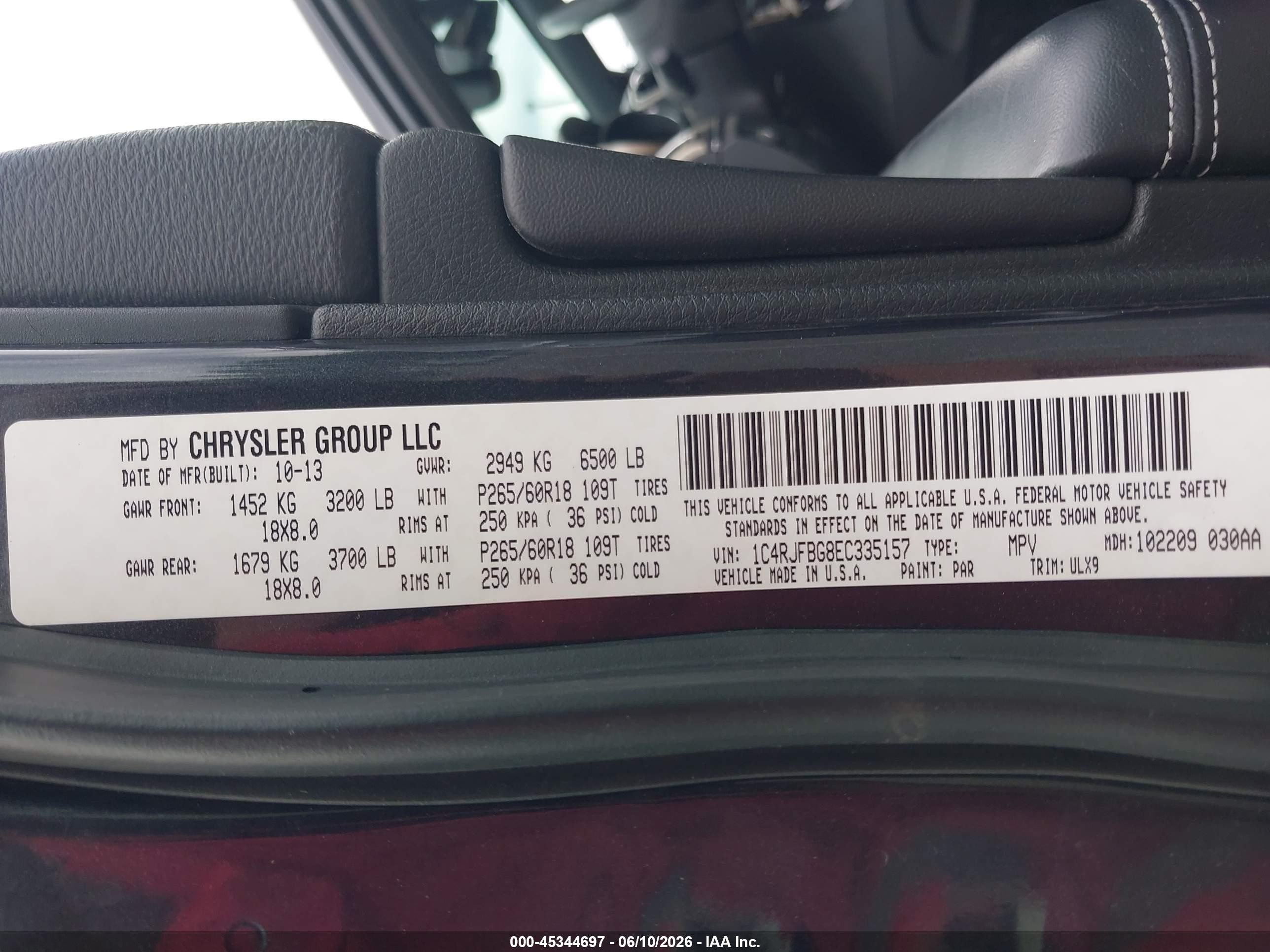 2014 Jeep Grand Cherokee Limited Gray vin: 1C4RJFBG8EC335157