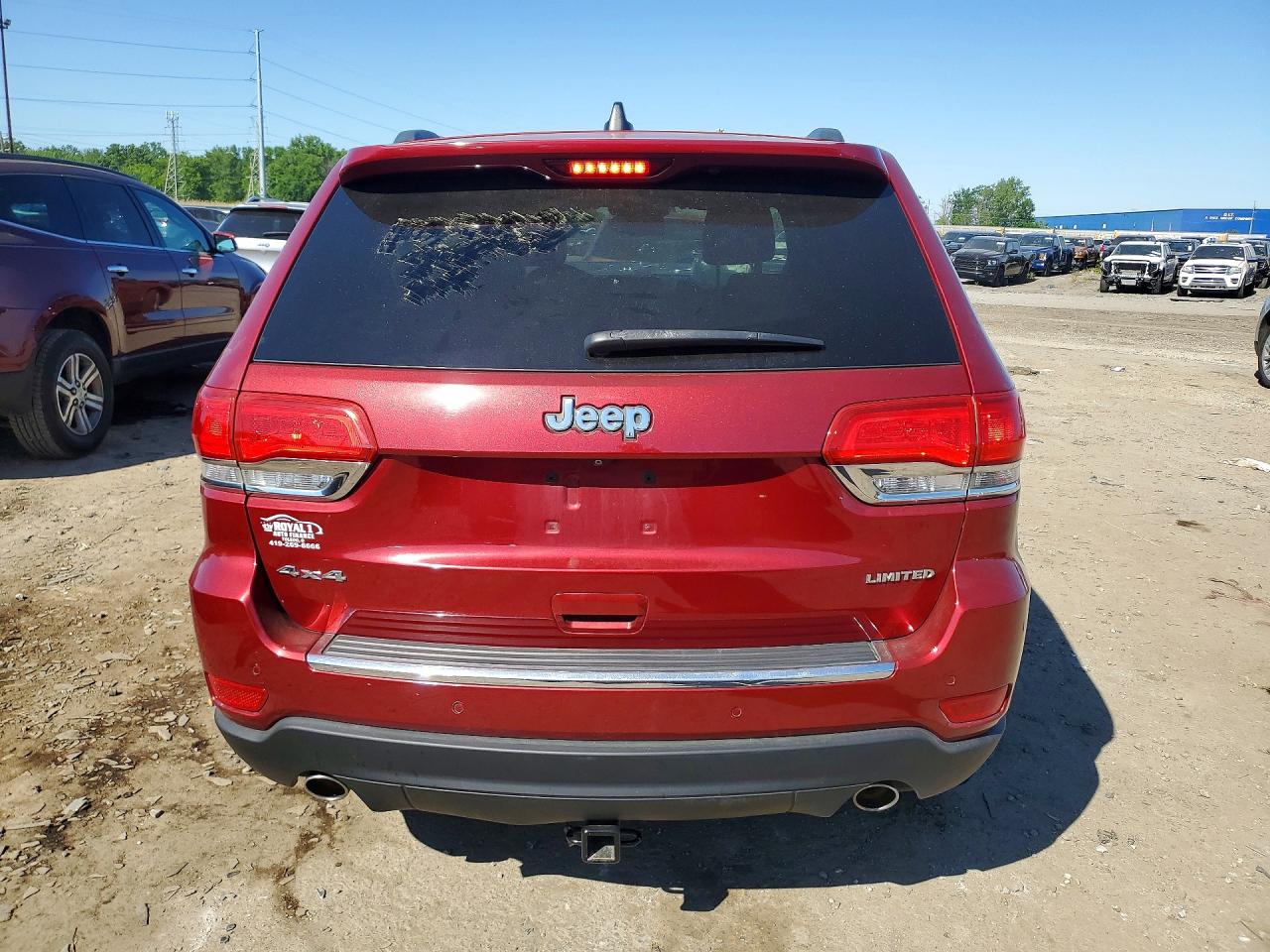 2014 Jeep Grand Cherokee Limited Red vin: 1C4RJFBG8EC376047