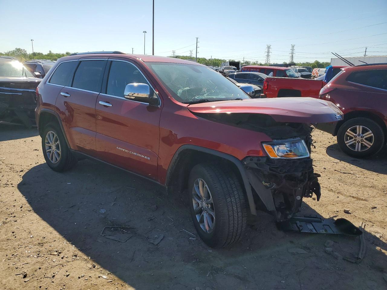 2014 Jeep Grand Cherokee Limited Red vin: 1C4RJFBG8EC376047