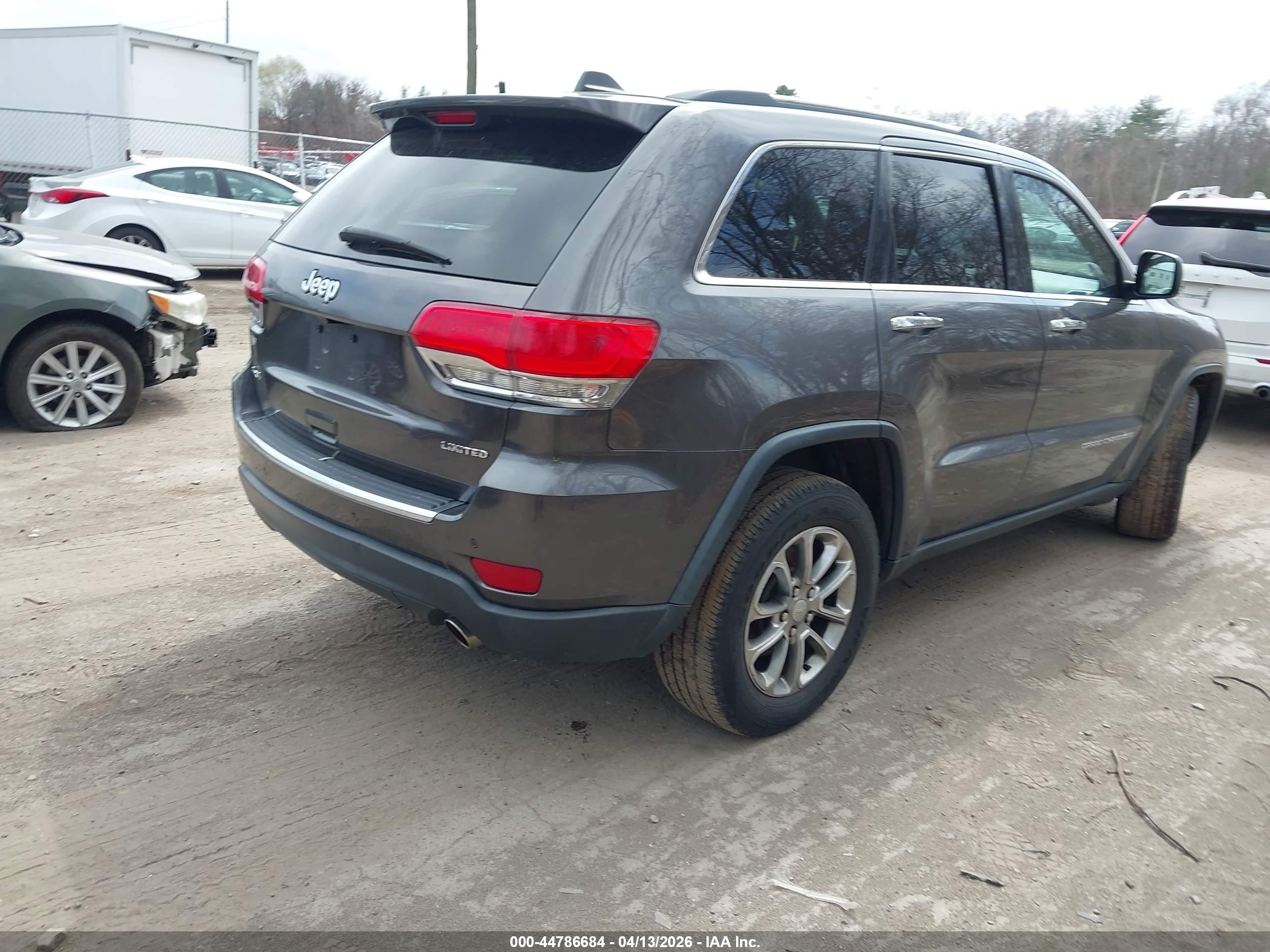 2014 Jeep Grand Cherokee Limited Gray vin: 1C4RJFBG8EC395729