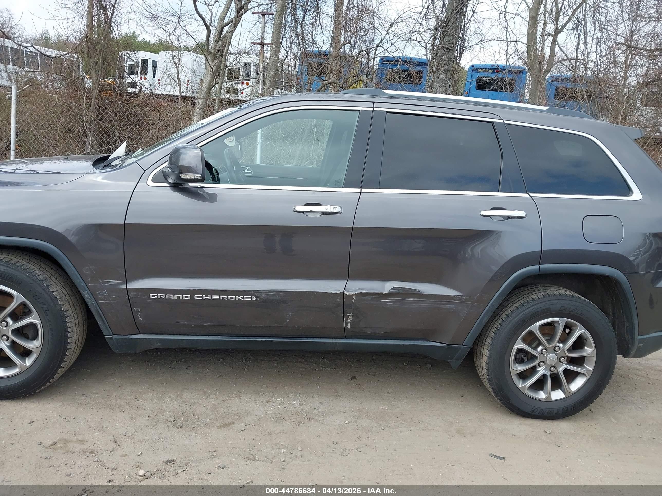 2014 Jeep Grand Cherokee Limited Gray vin: 1C4RJFBG8EC395729