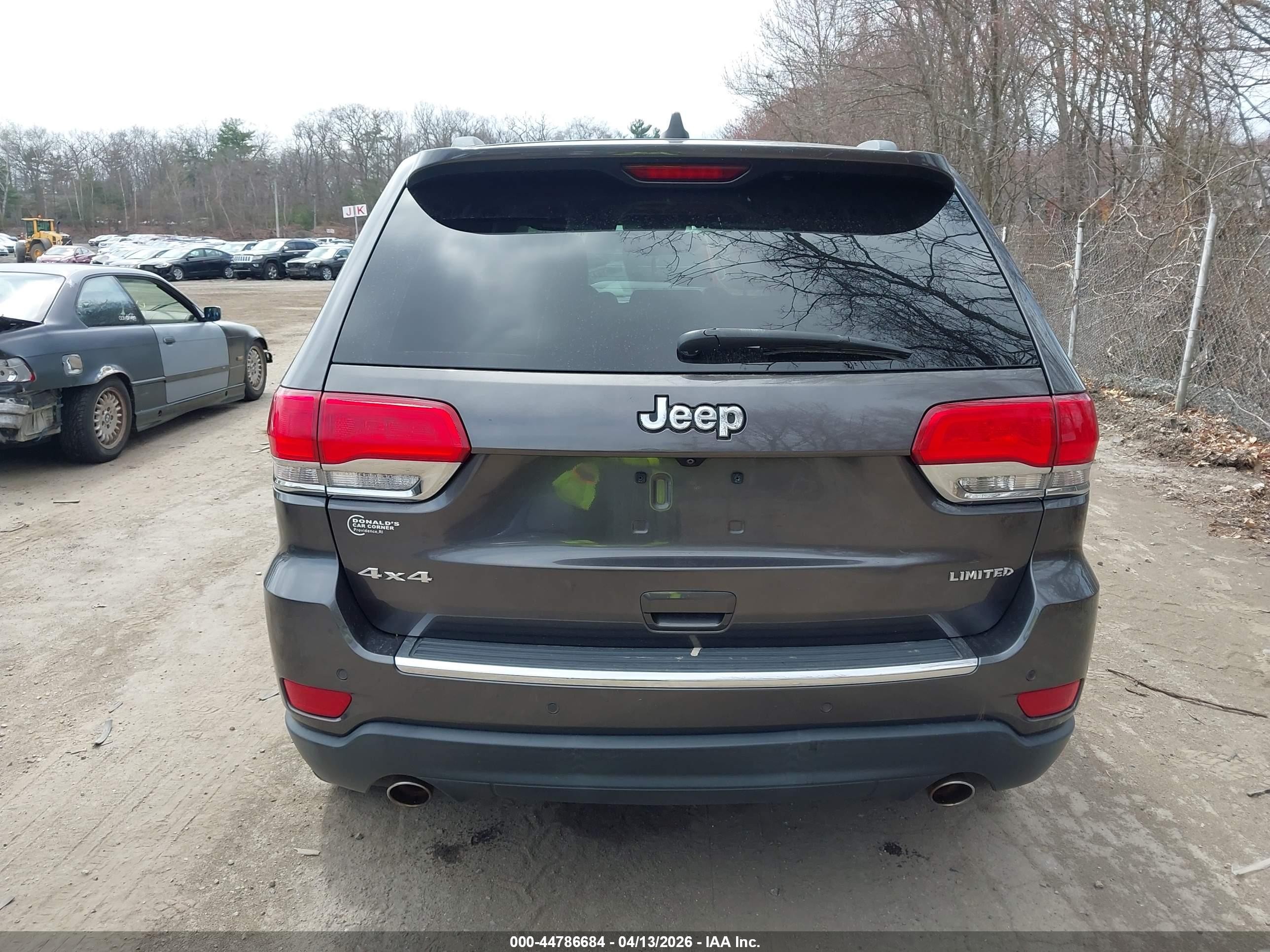 2014 Jeep Grand Cherokee Limited Gray vin: 1C4RJFBG8EC395729