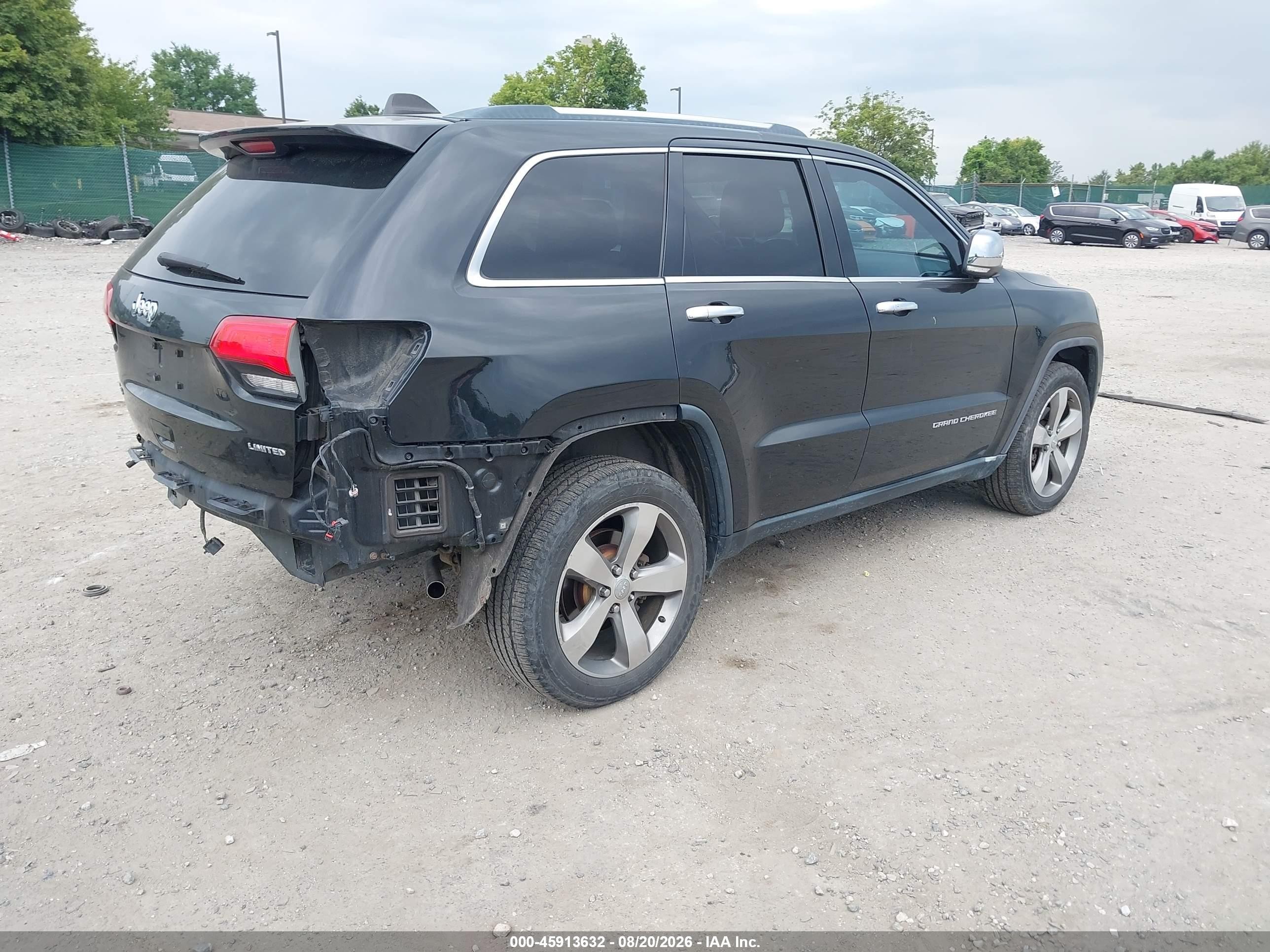 2014 Jeep Grand Cherokee Limited Черный vin: 1C4RJFBG8EC395987
