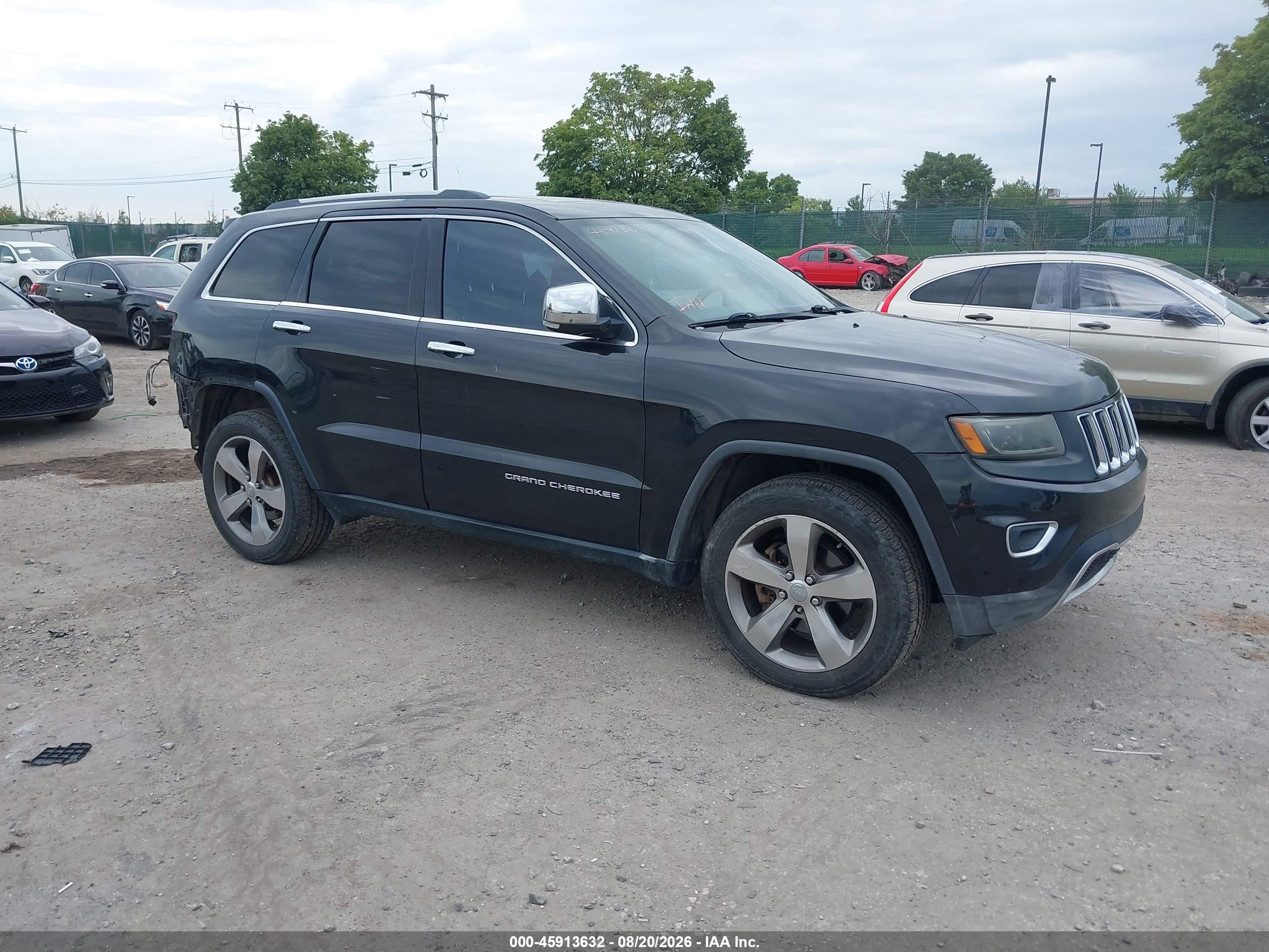 2014 Jeep Grand Cherokee Limited Черный vin: 1C4RJFBG8EC395987
