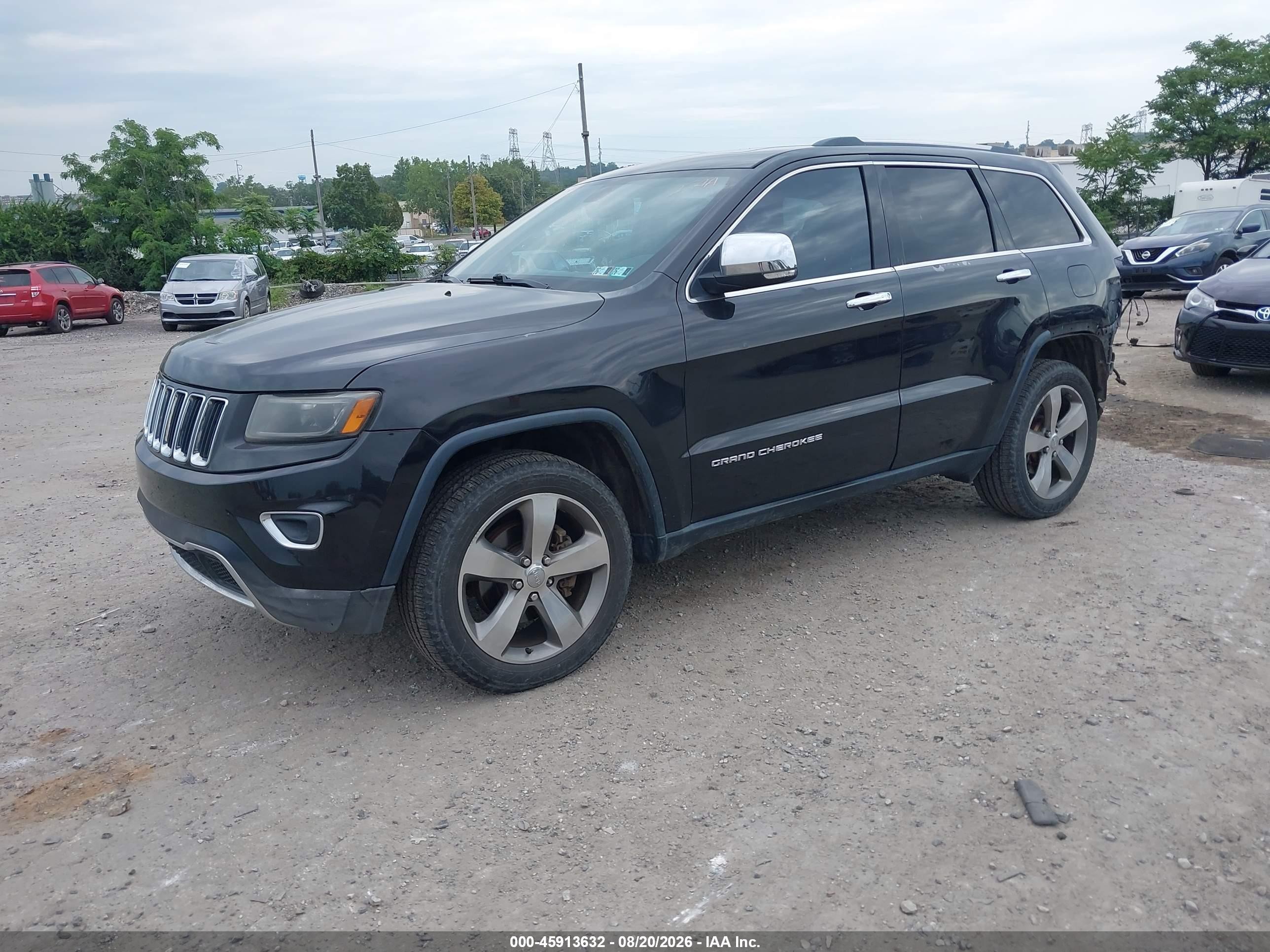 2014 Jeep Grand Cherokee Limited Черный vin: 1C4RJFBG8EC395987