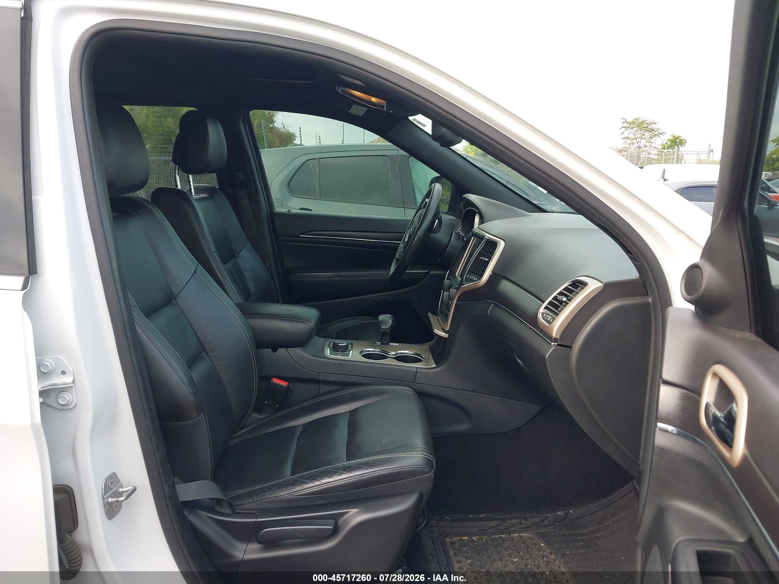 2014 Jeep Grand Cherokee Limited White vin: 1C4RJFBG8EC441043