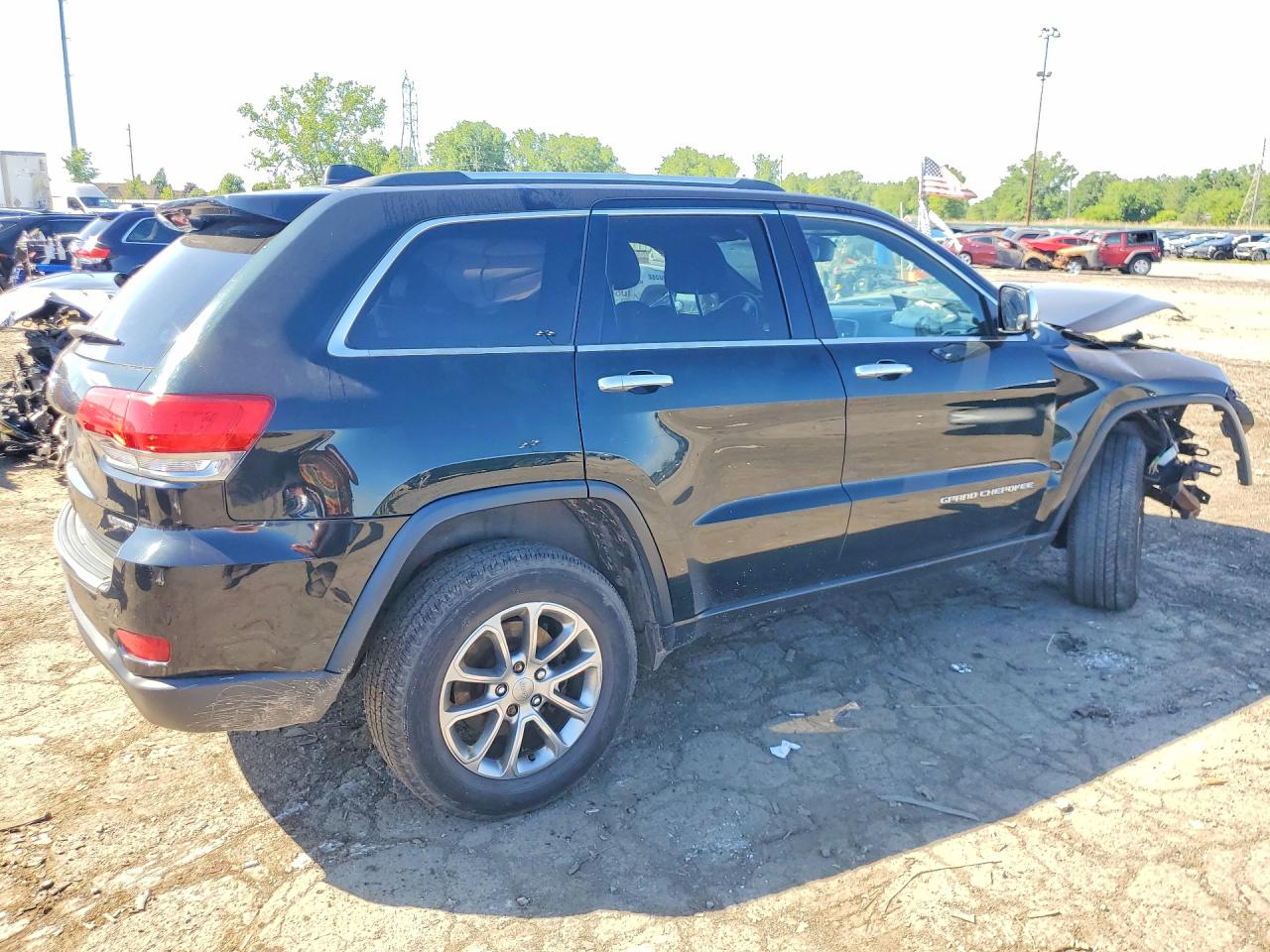 2014 Jeep Grand Cherokee Limited Green vin: 1C4RJFBG8EC478660