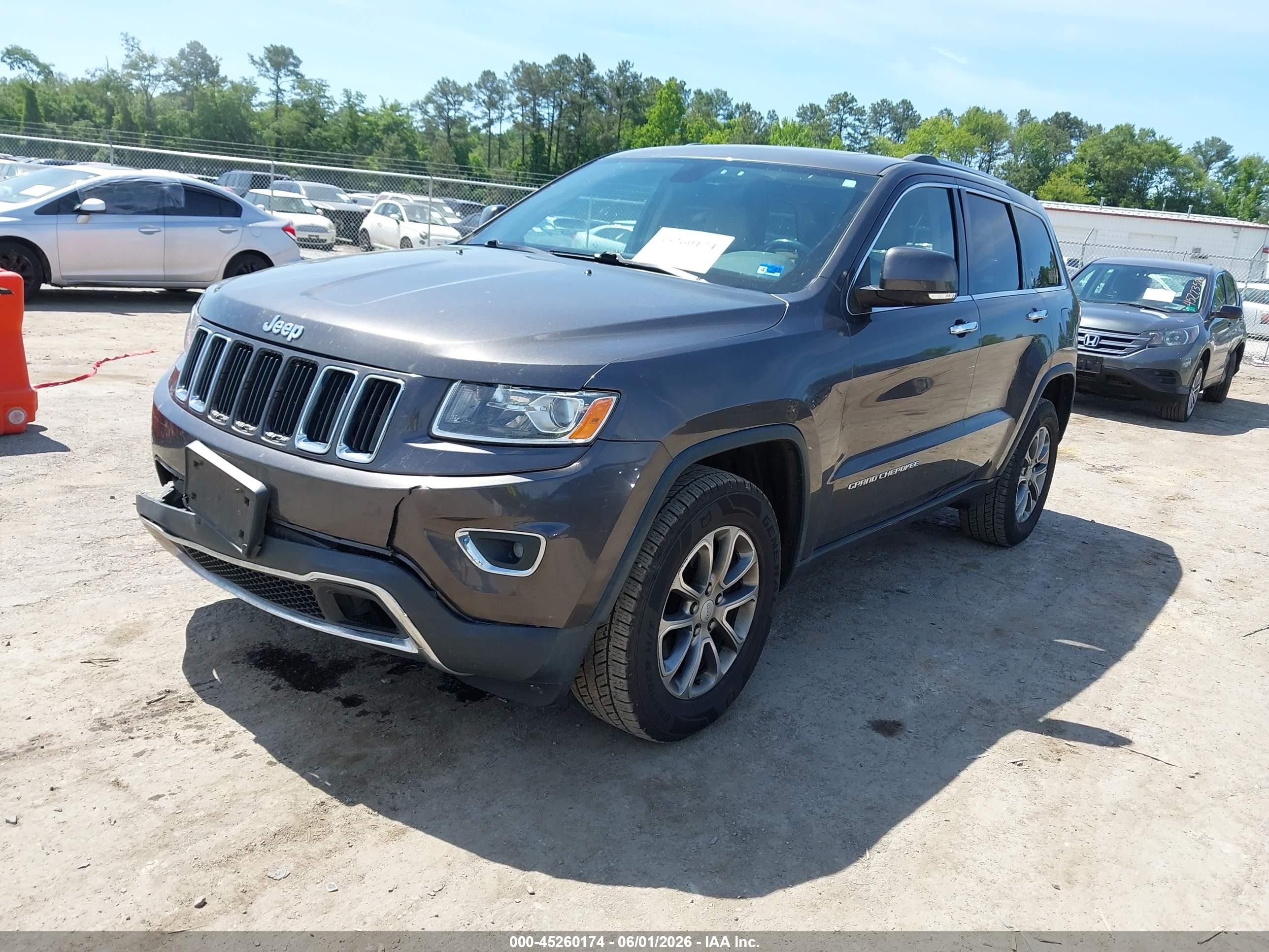 2014 Jeep Grand Cherokee Limited Gray vin: 1C4RJFBG8EC479128