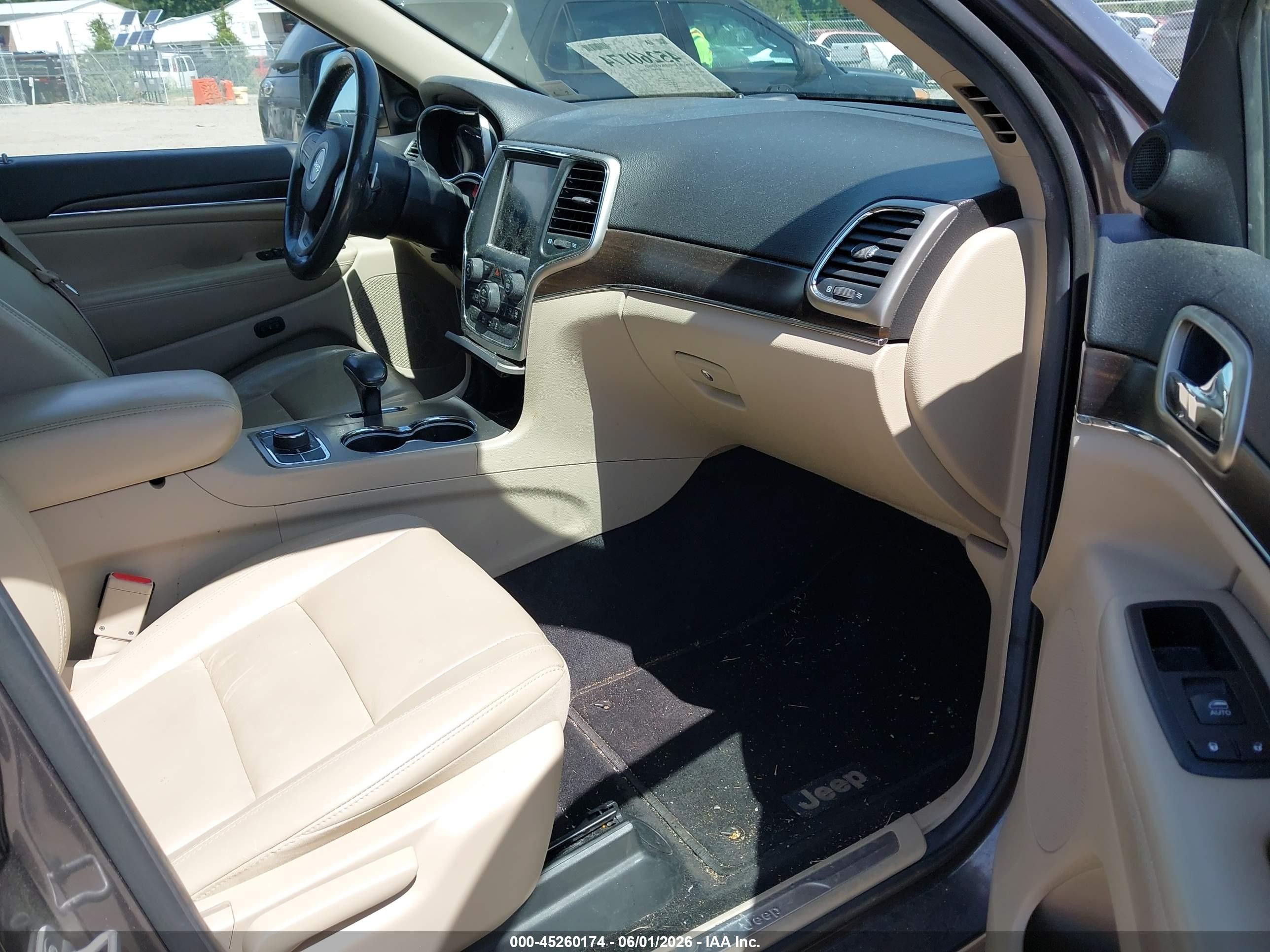 2014 Jeep Grand Cherokee Limited Gray vin: 1C4RJFBG8EC479128