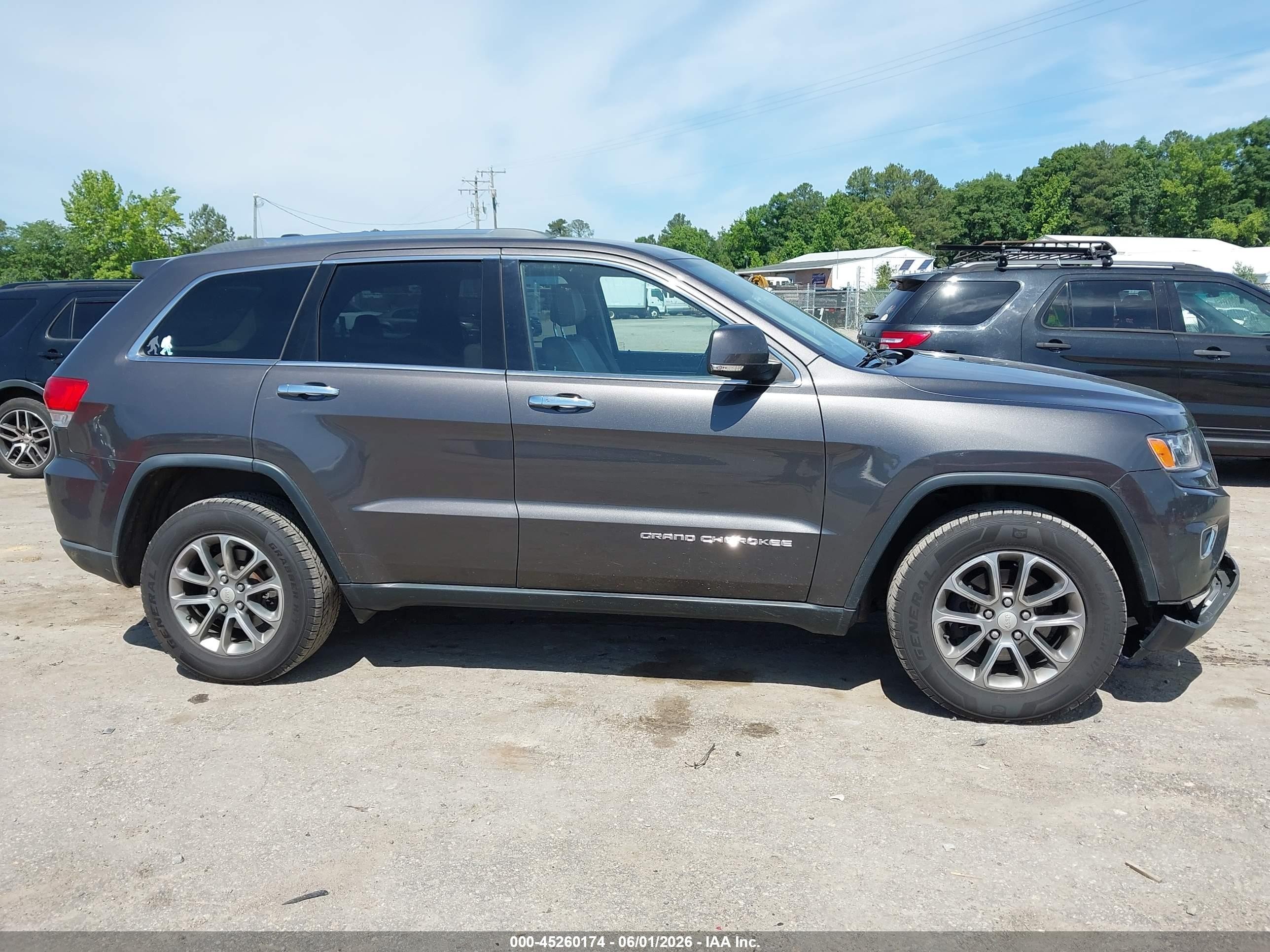 2014 Jeep Grand Cherokee Limited Gray vin: 1C4RJFBG8EC479128