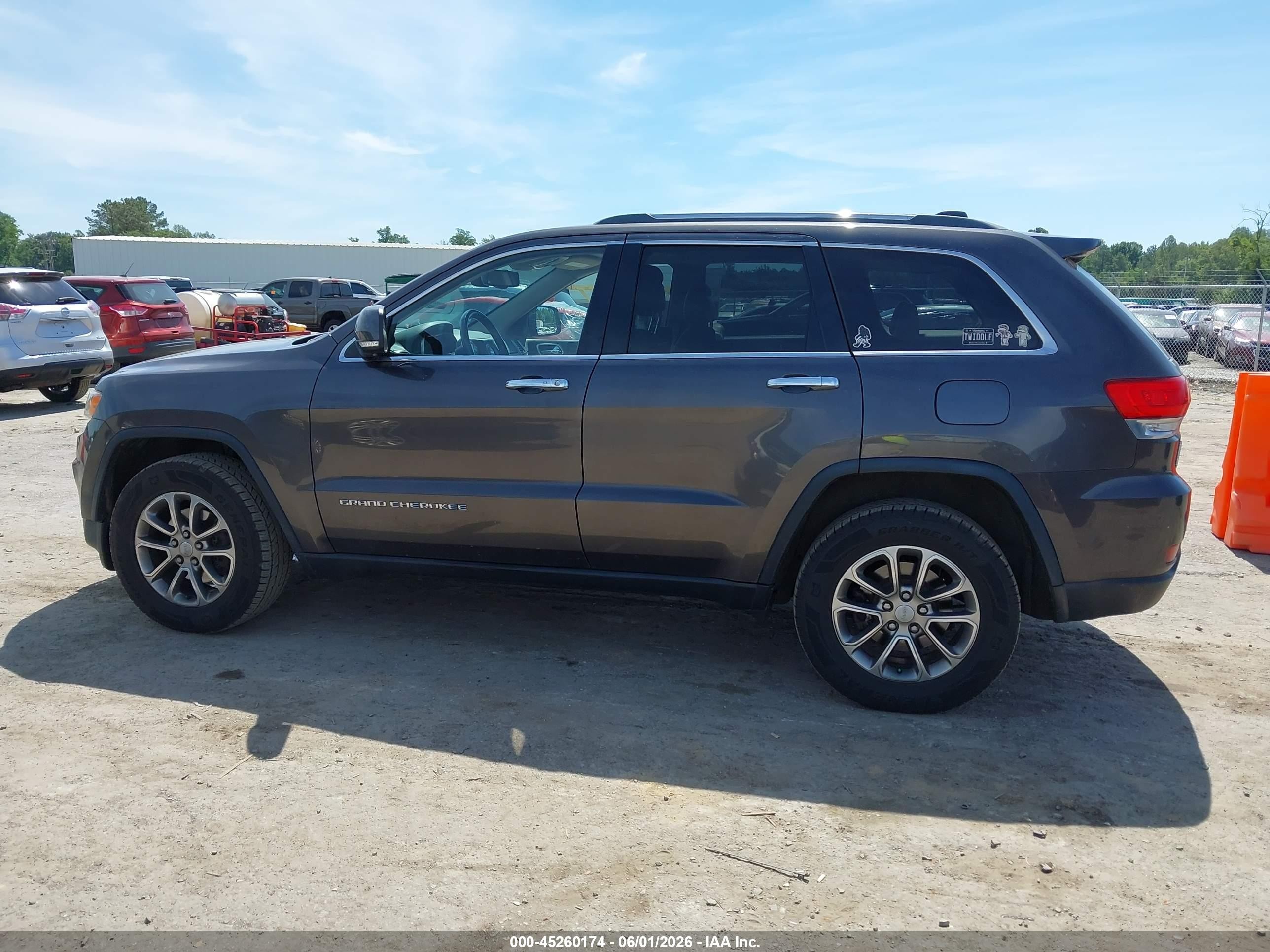 2014 Jeep Grand Cherokee Limited Gray vin: 1C4RJFBG8EC479128