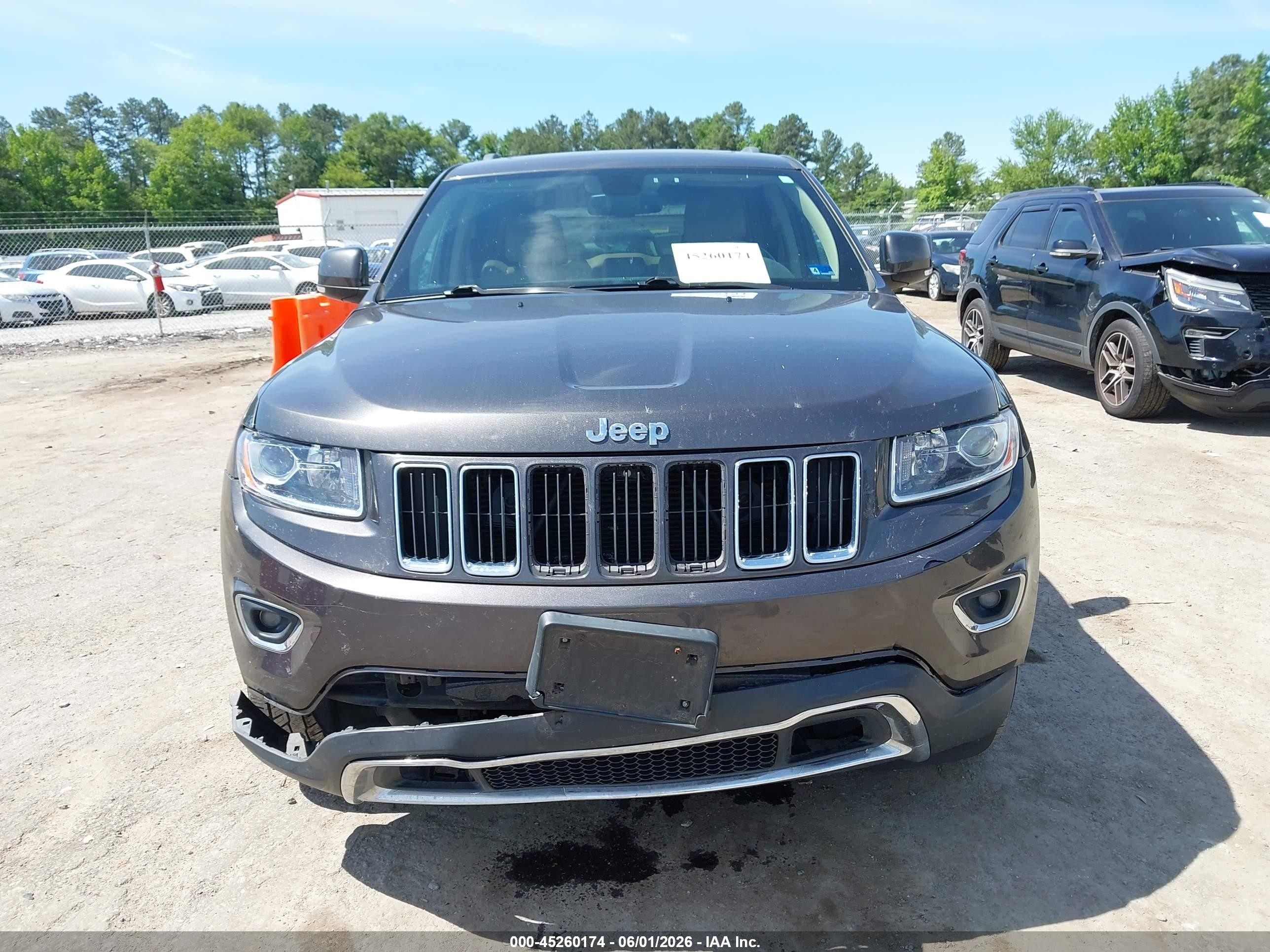 2014 Jeep Grand Cherokee Limited Gray vin: 1C4RJFBG8EC479128
