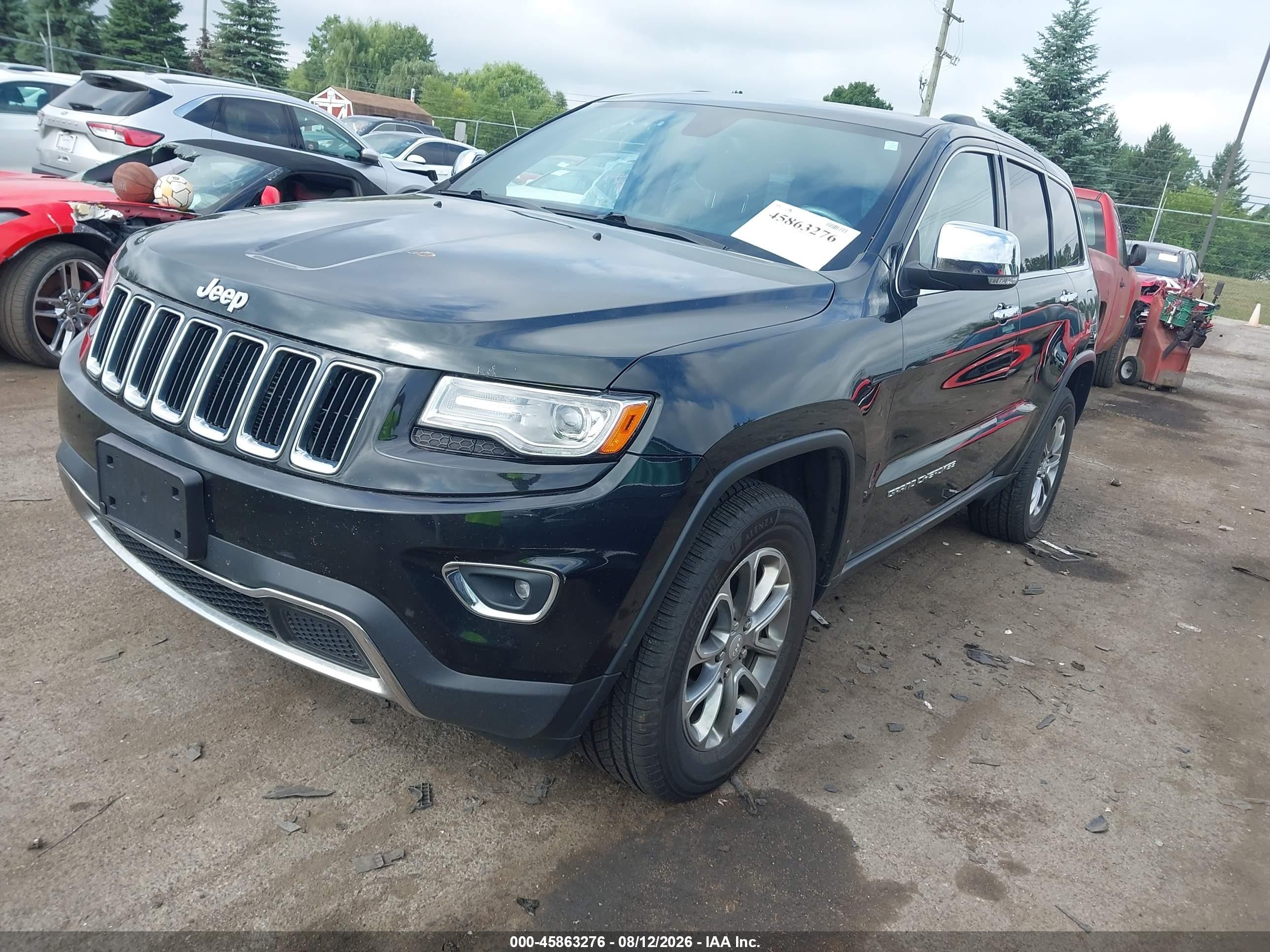 2014 Jeep Grand Cherokee Limited Black vin: 1C4RJFBG8EC482708