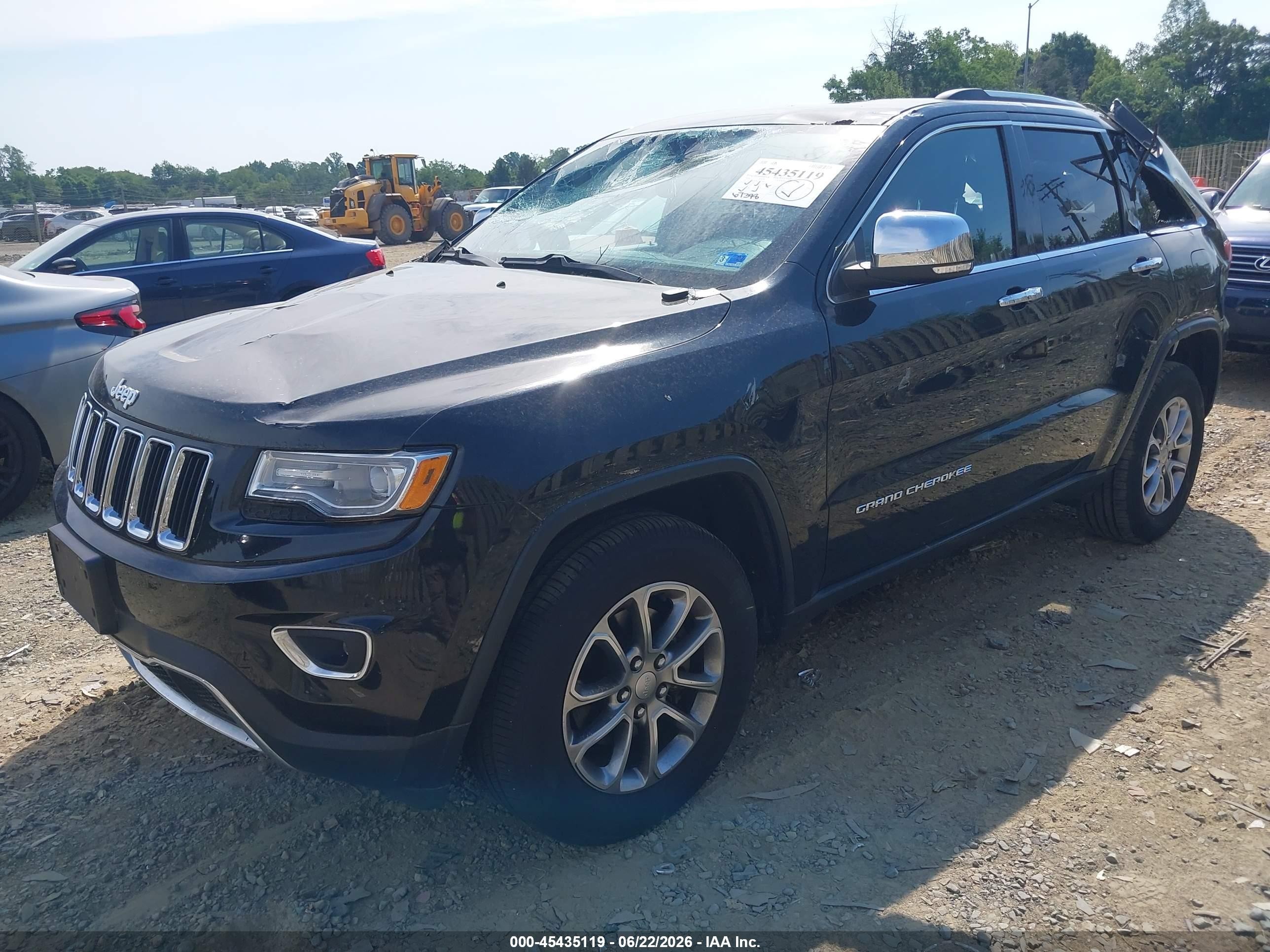 2014 Jeep Grand Cherokee Limited Black vin: 1C4RJFBG8EC533981