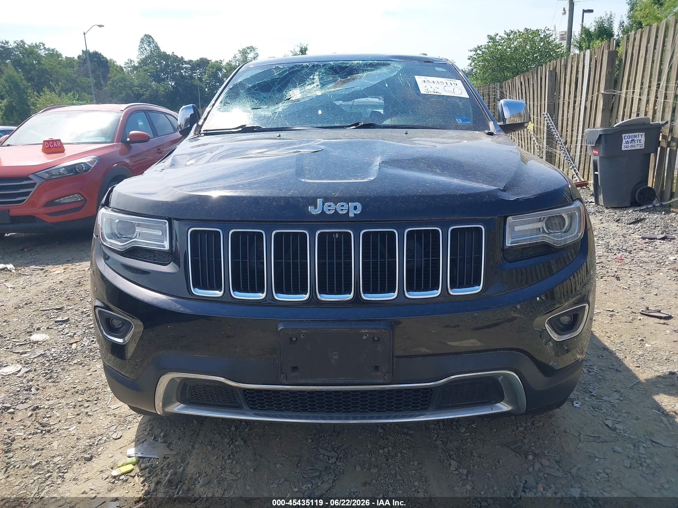 2014 Jeep Grand Cherokee Limited Black vin: 1C4RJFBG8EC533981