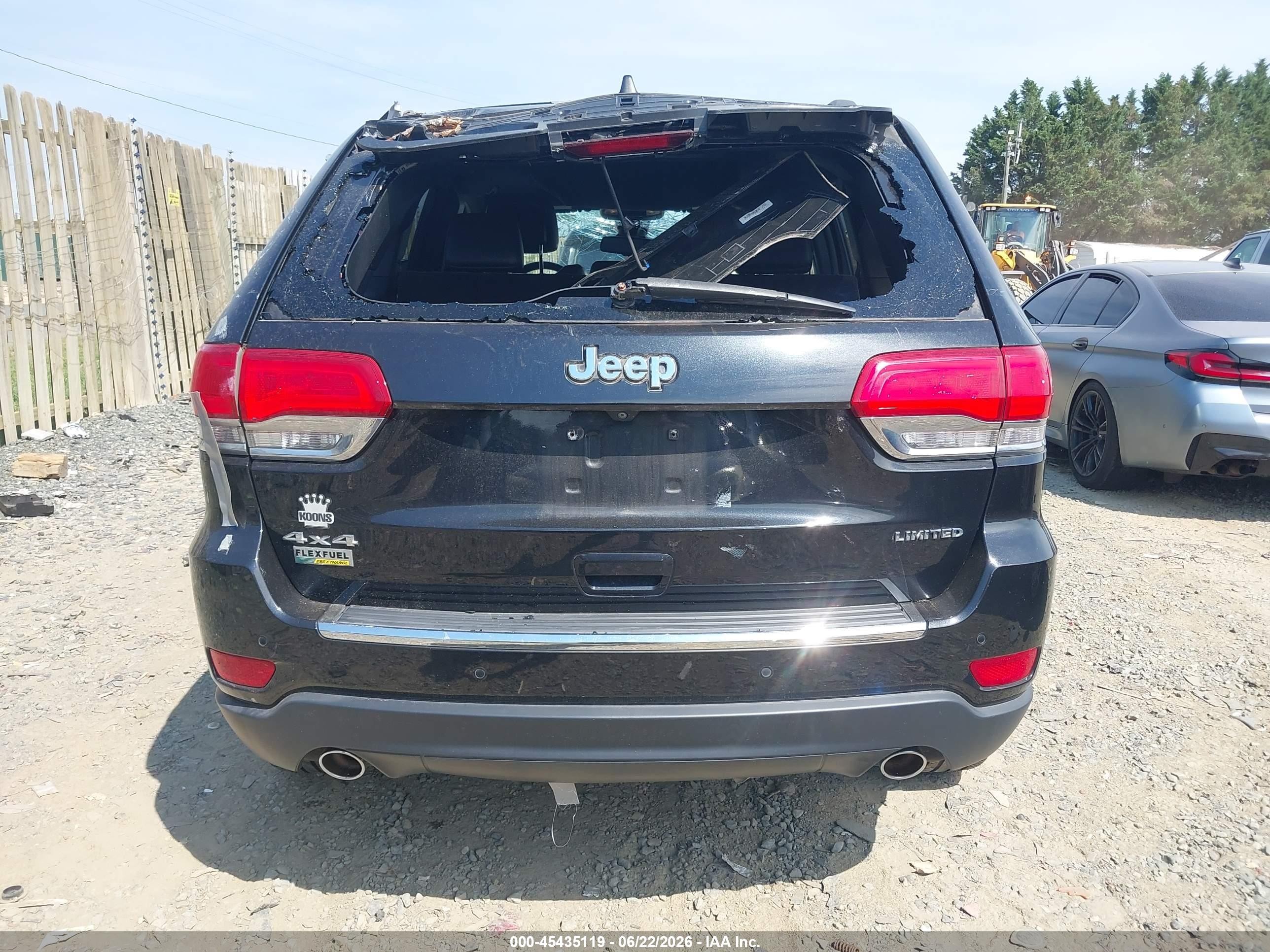 2014 Jeep Grand Cherokee Limited Black vin: 1C4RJFBG8EC533981
