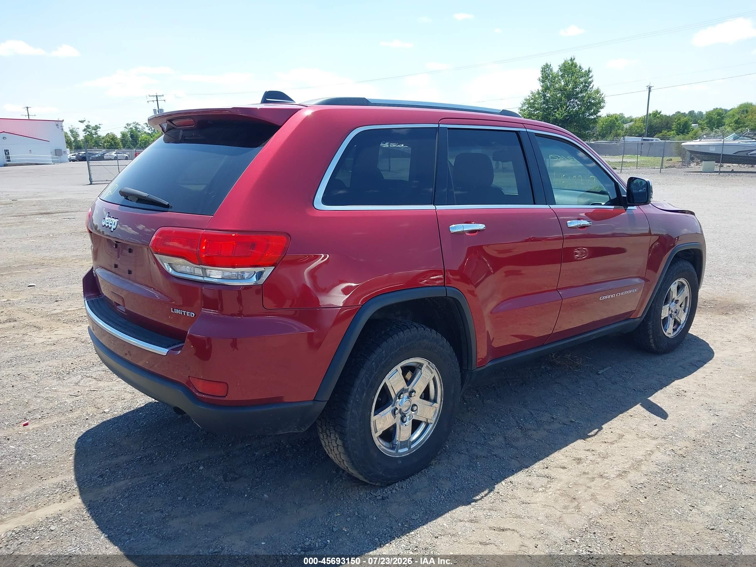 2014 Jeep Grand Cherokee Limited Red vin: 1C4RJFBG8EC555172