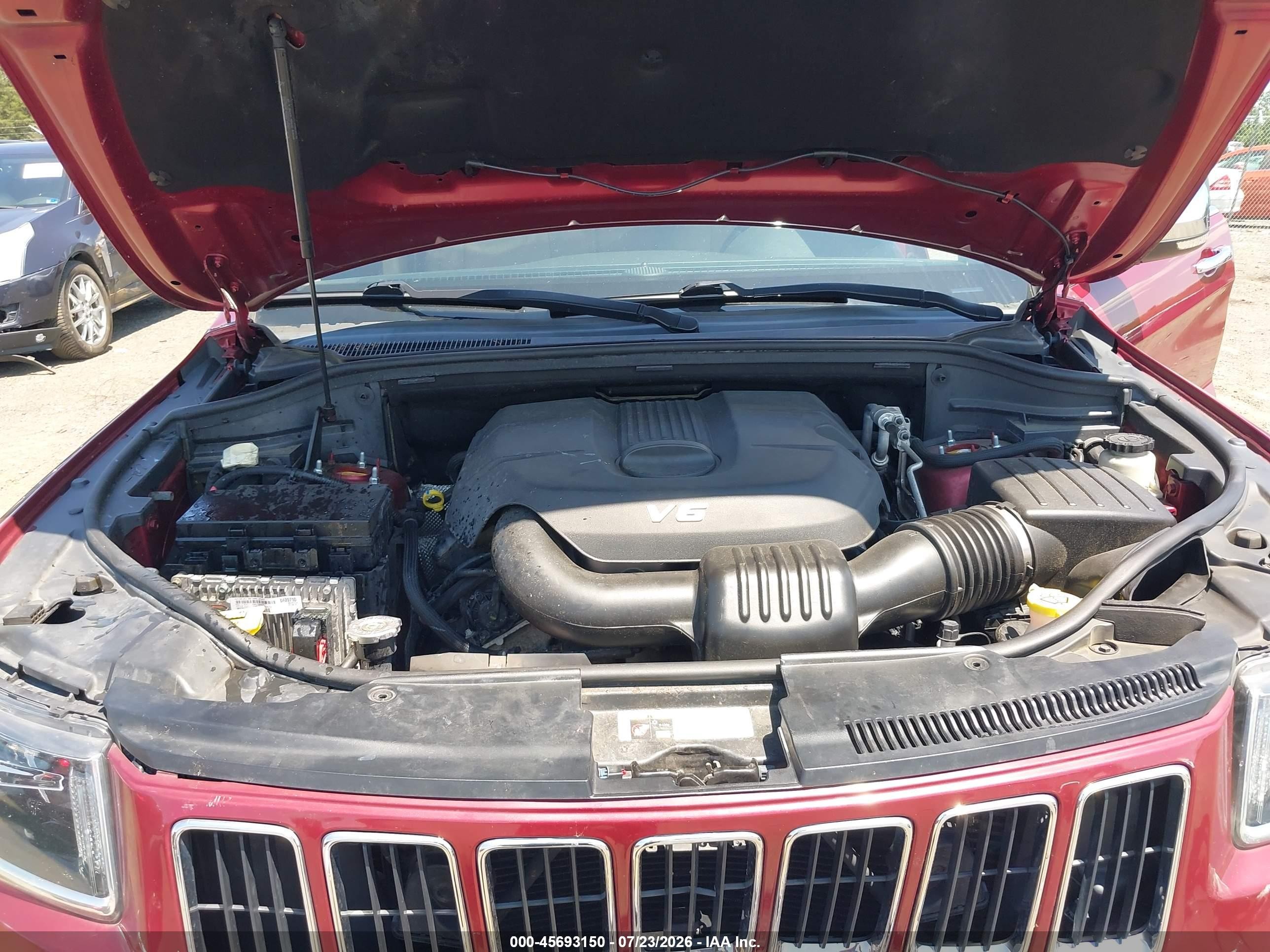 2014 Jeep Grand Cherokee Limited Red vin: 1C4RJFBG8EC555172