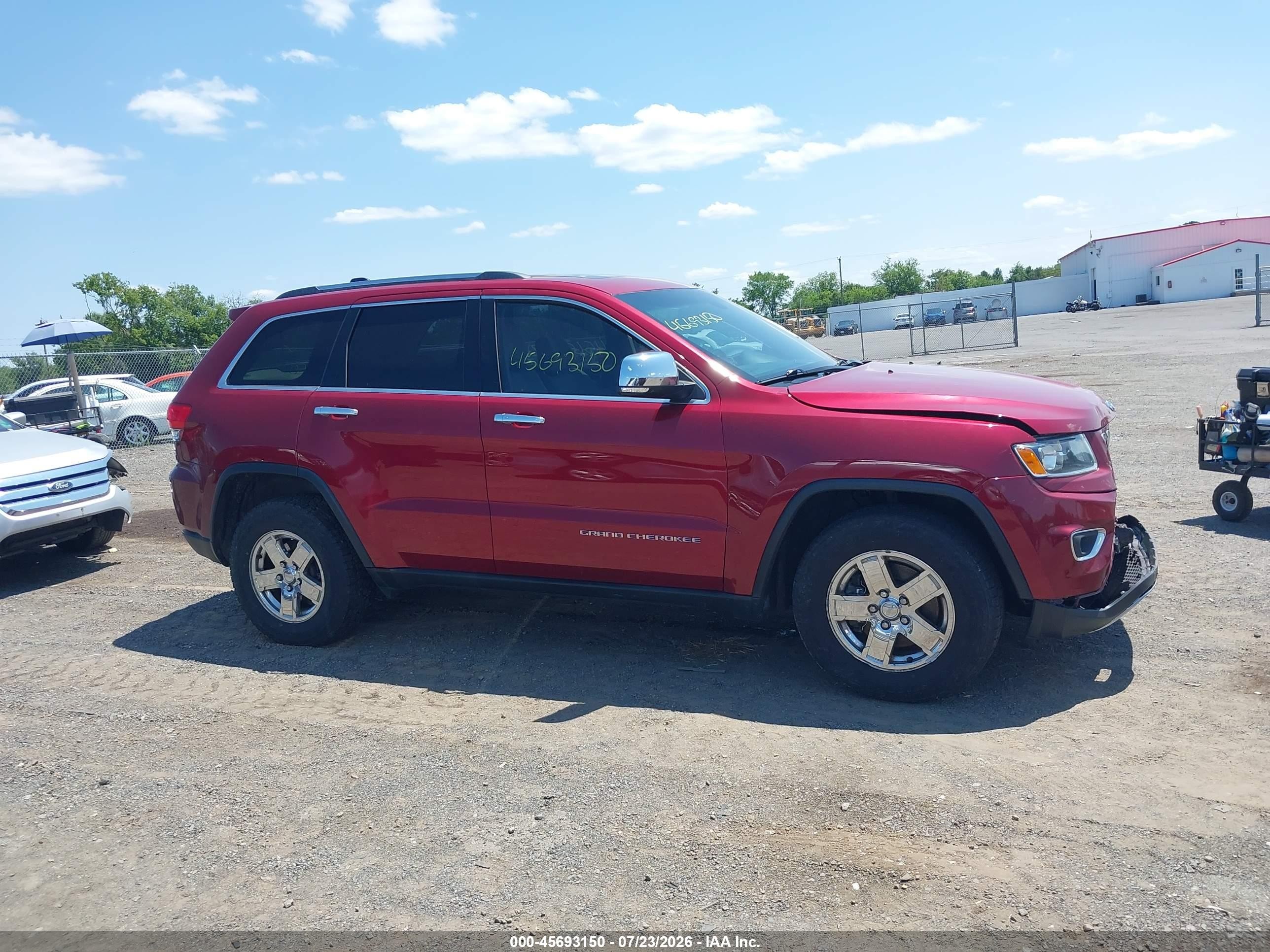 2014 Jeep Grand Cherokee Limited Red vin: 1C4RJFBG8EC555172