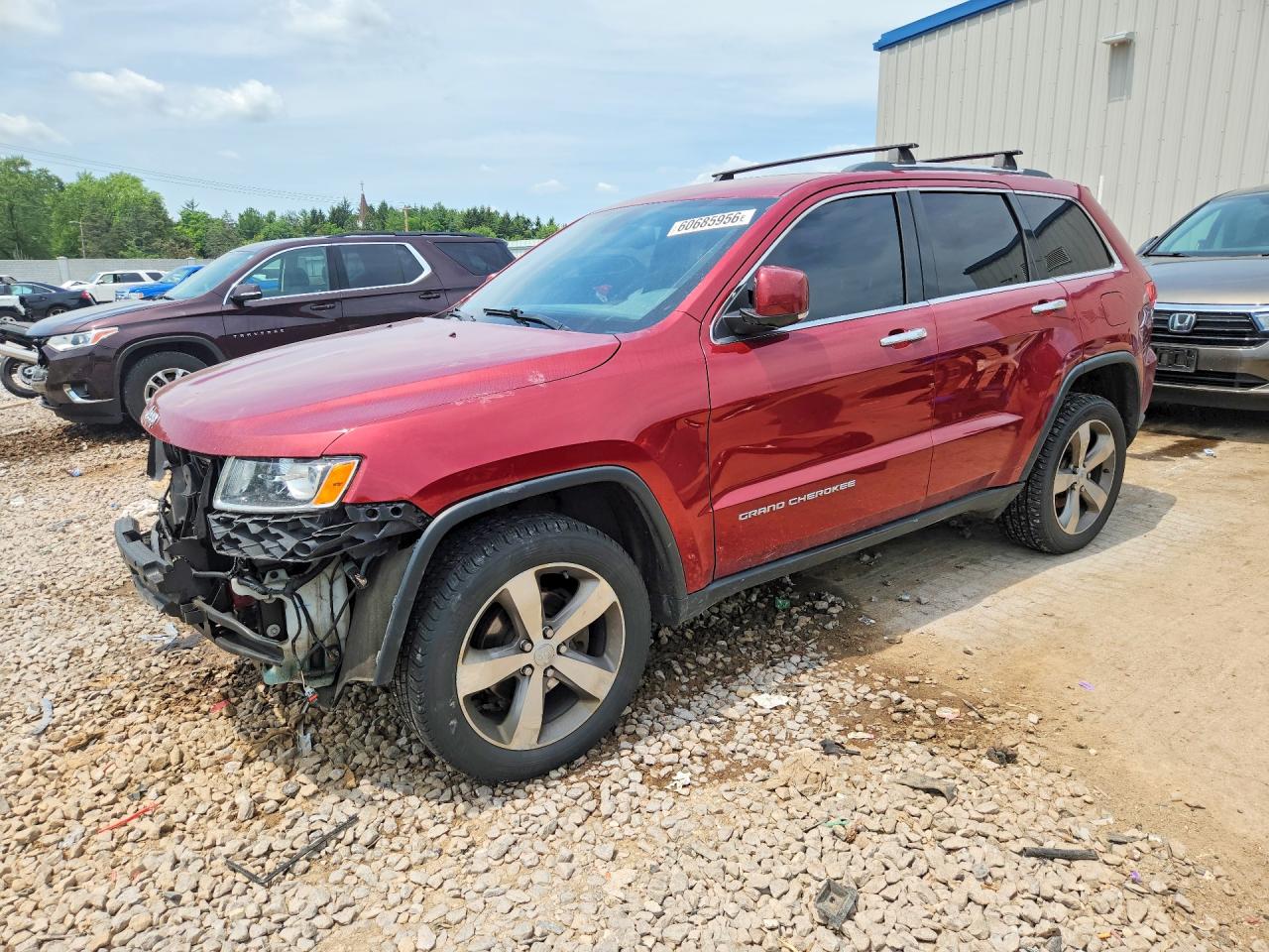 2014 Jeep Grand Cherokee Limited Красный vin: 1C4RJFBG8EC577723