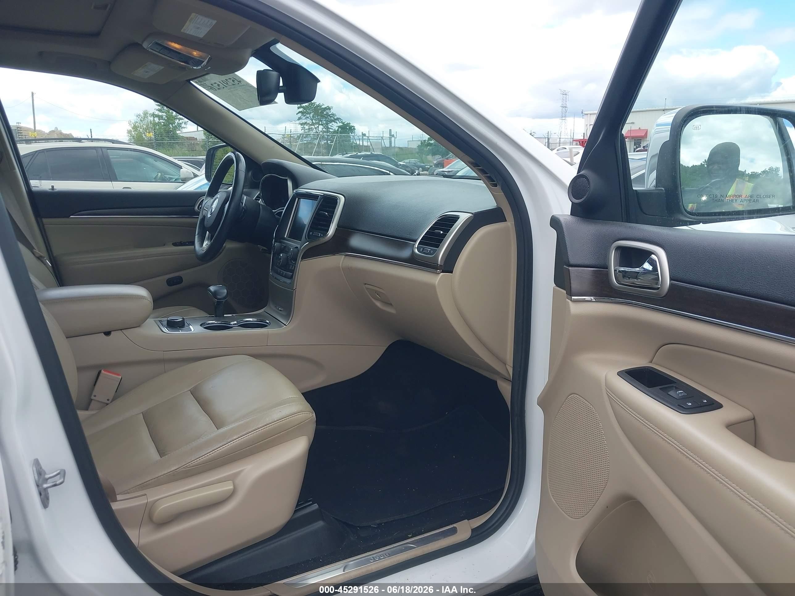 2014 Jeep Grand Cherokee Limited White vin: 1C4RJFBG8EC578113
