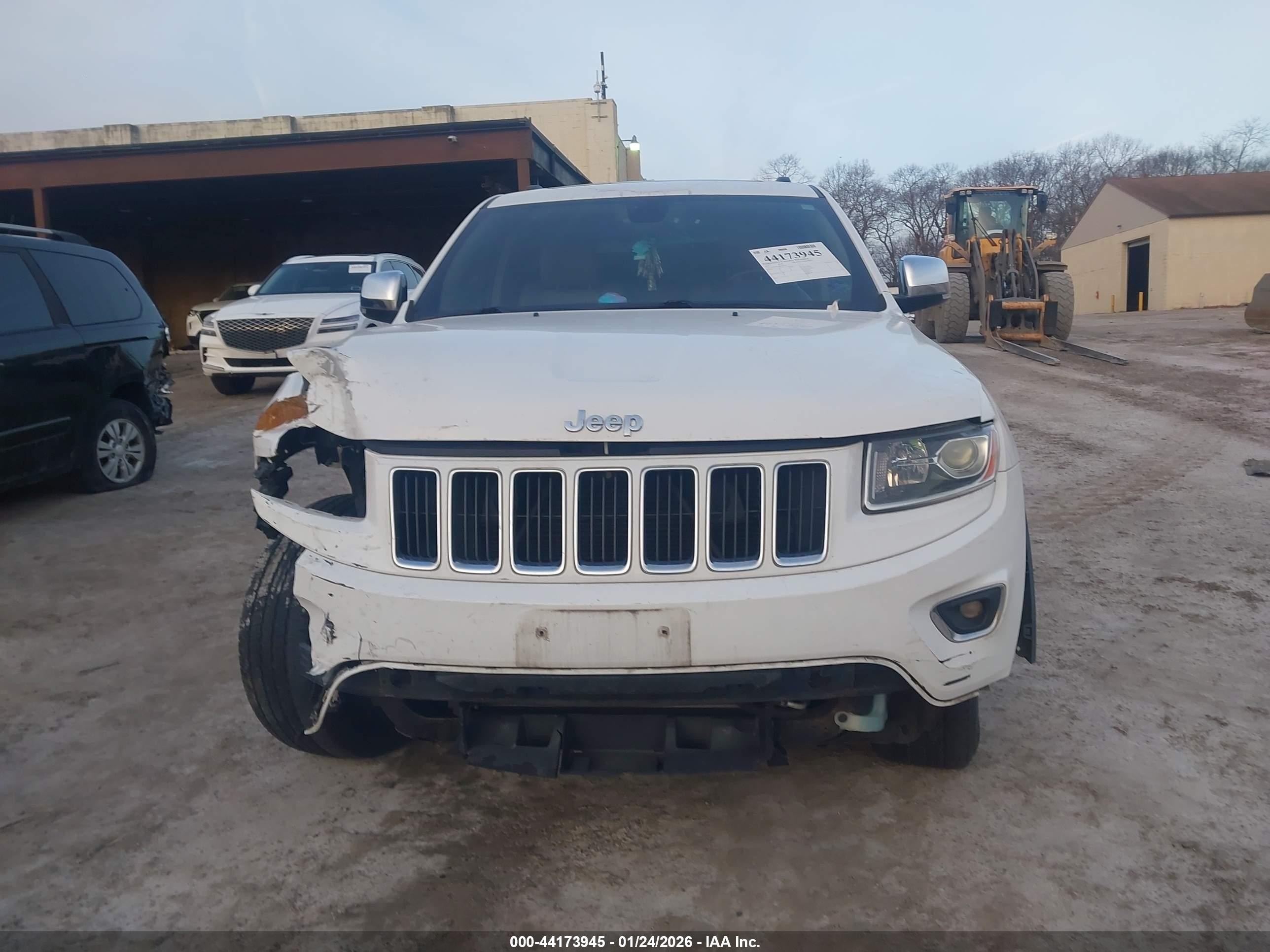 2014 Jeep Grand Cherokee Limited White vin: 1C4RJFBG8EC584221