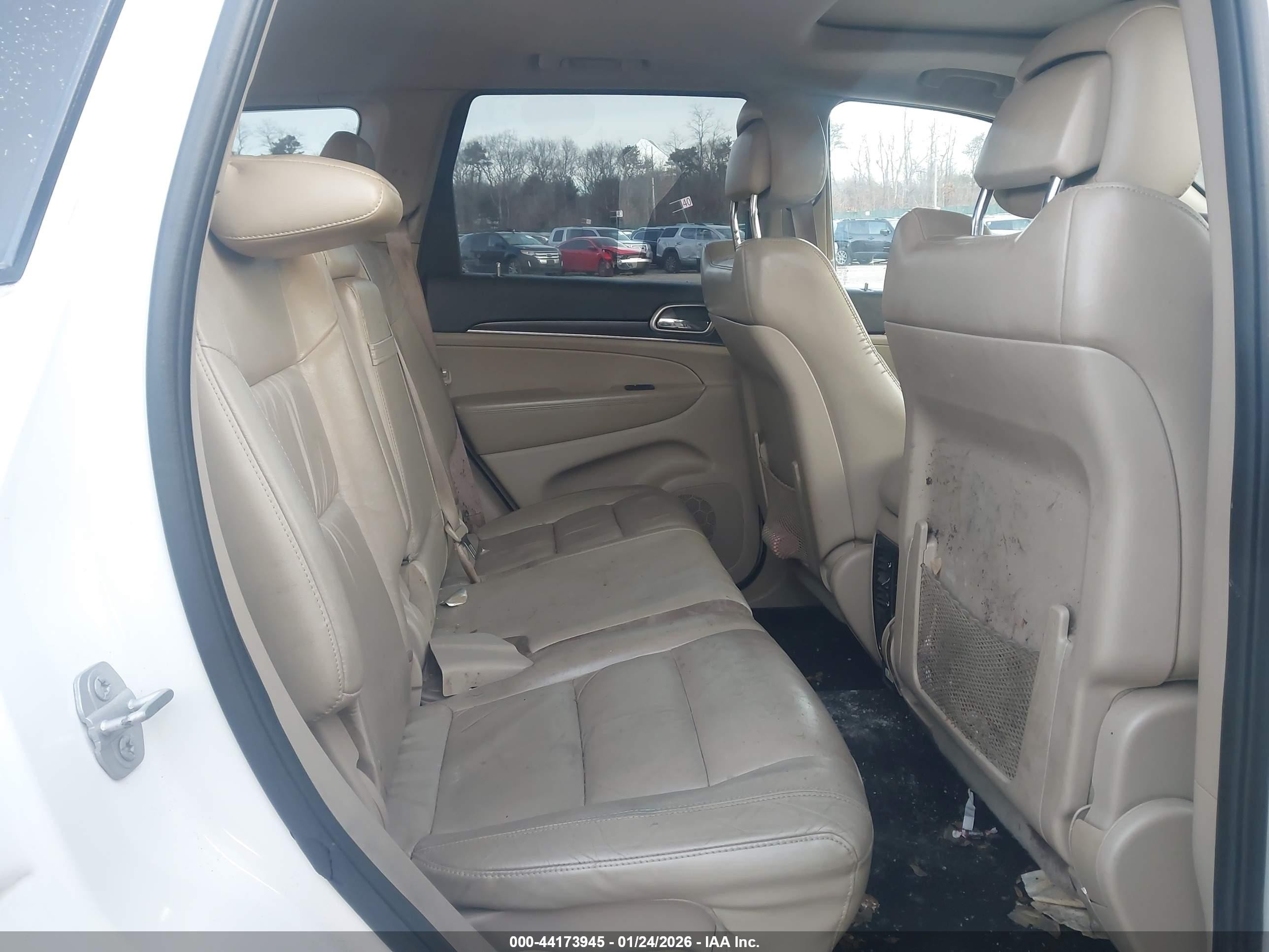 2014 Jeep Grand Cherokee Limited White vin: 1C4RJFBG8EC584221