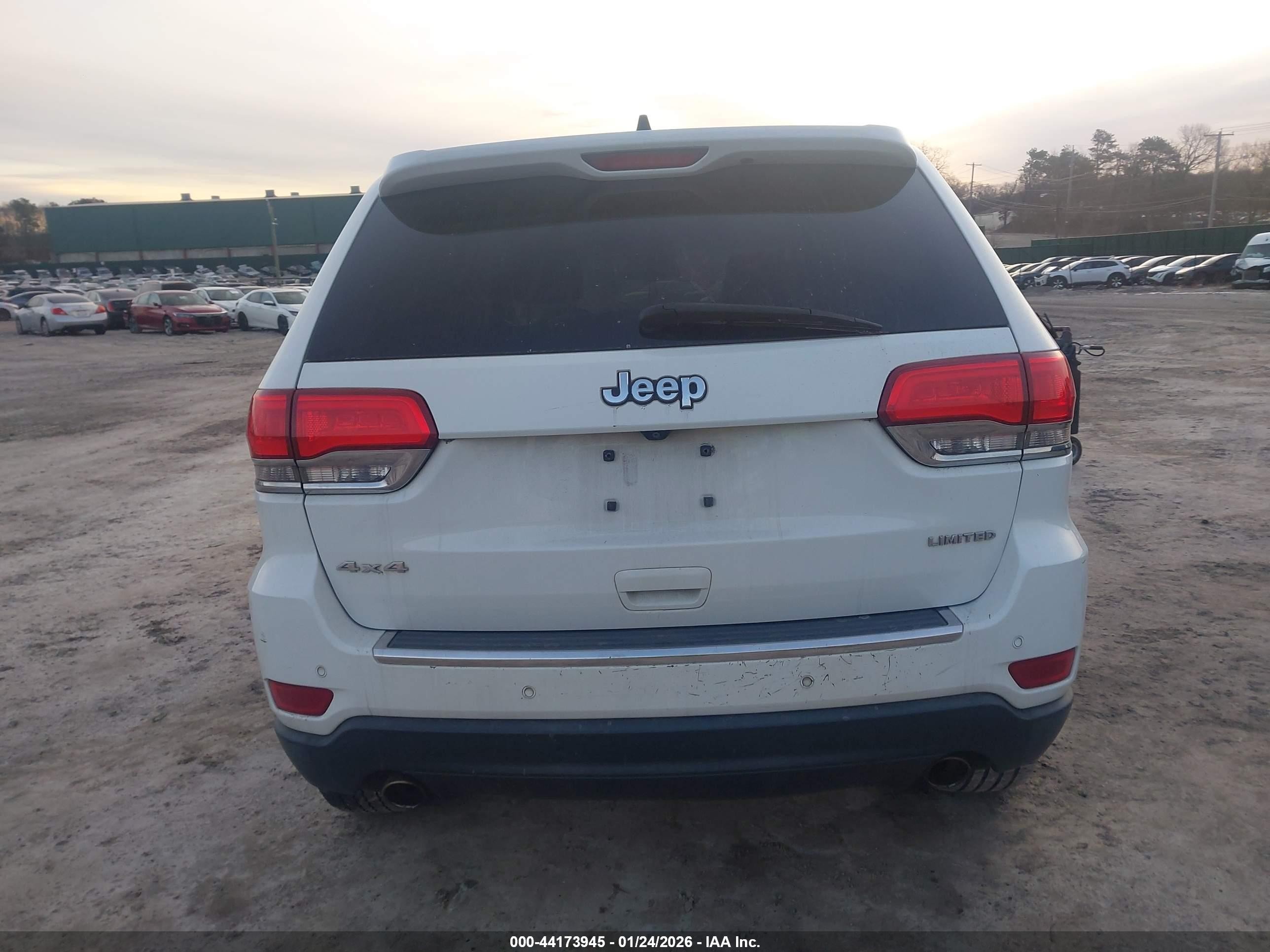 2014 Jeep Grand Cherokee Limited White vin: 1C4RJFBG8EC584221