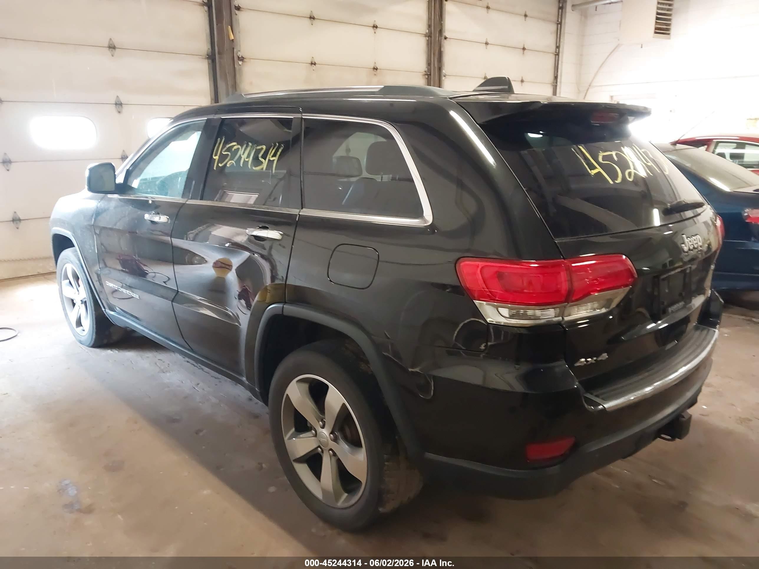 2015 Jeep Grand Cherokee Limited Black vin: 1C4RJFBG8FC152195