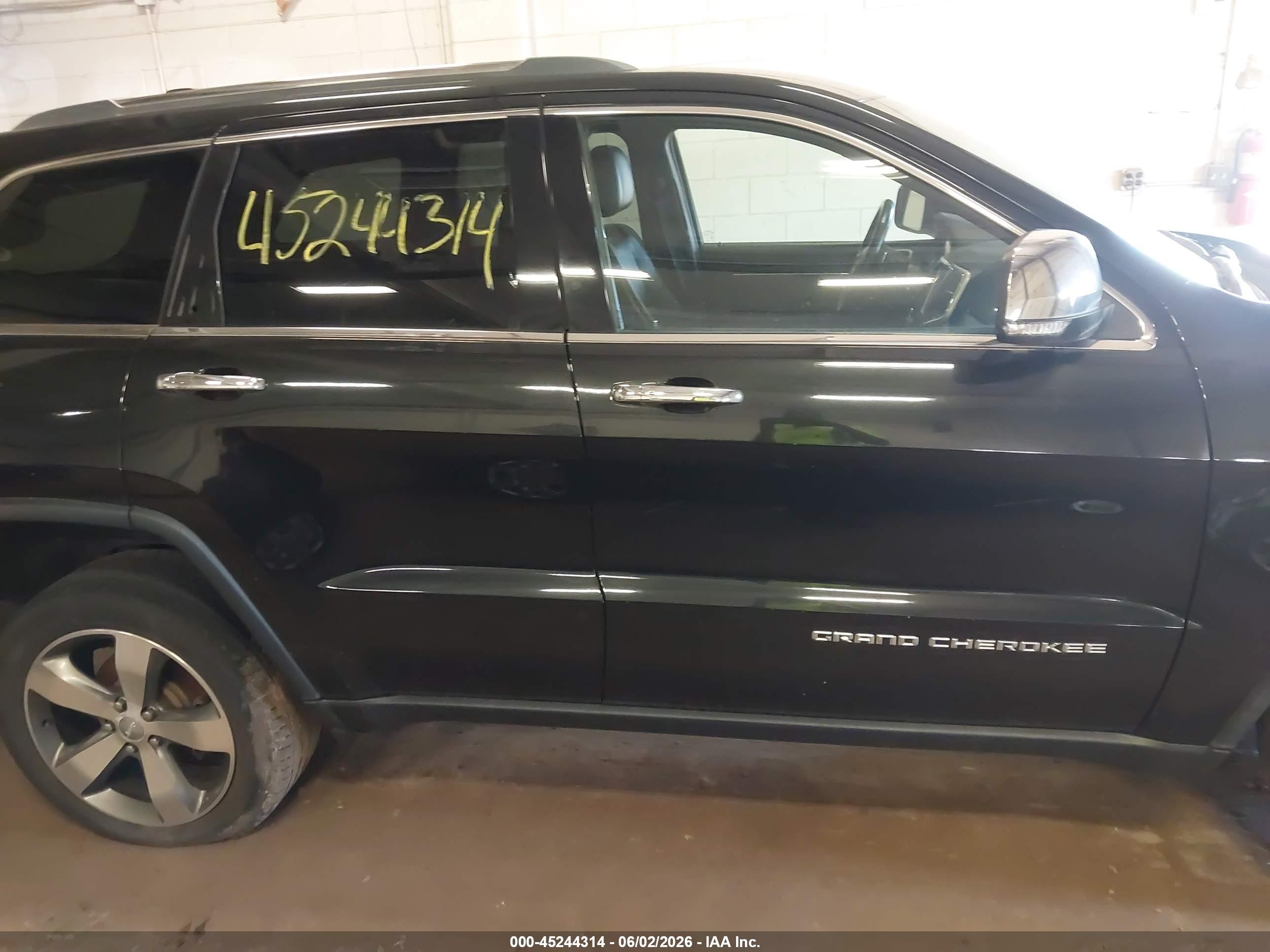 2015 Jeep Grand Cherokee Limited Black vin: 1C4RJFBG8FC152195