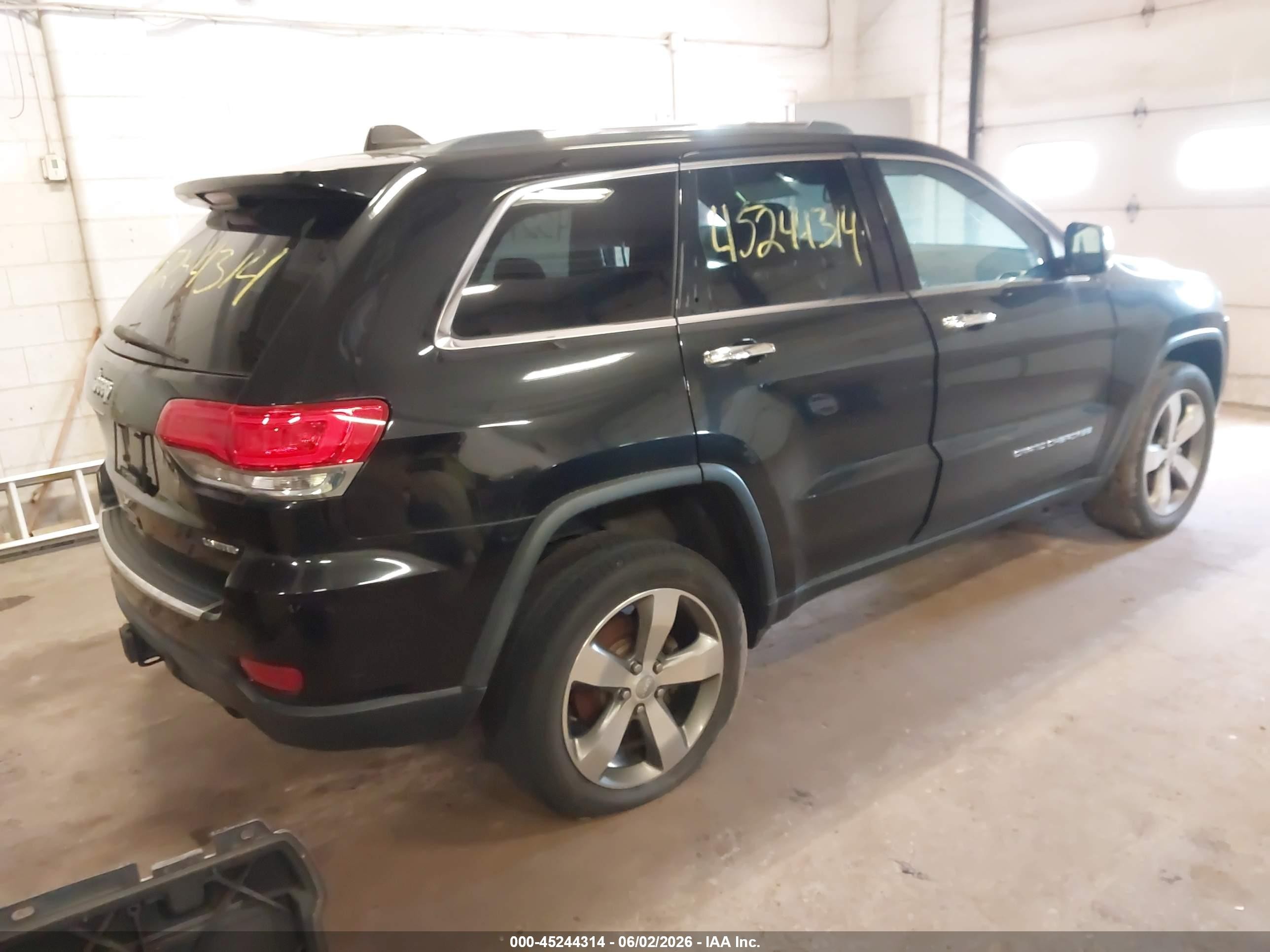2015 Jeep Grand Cherokee Limited Black vin: 1C4RJFBG8FC152195