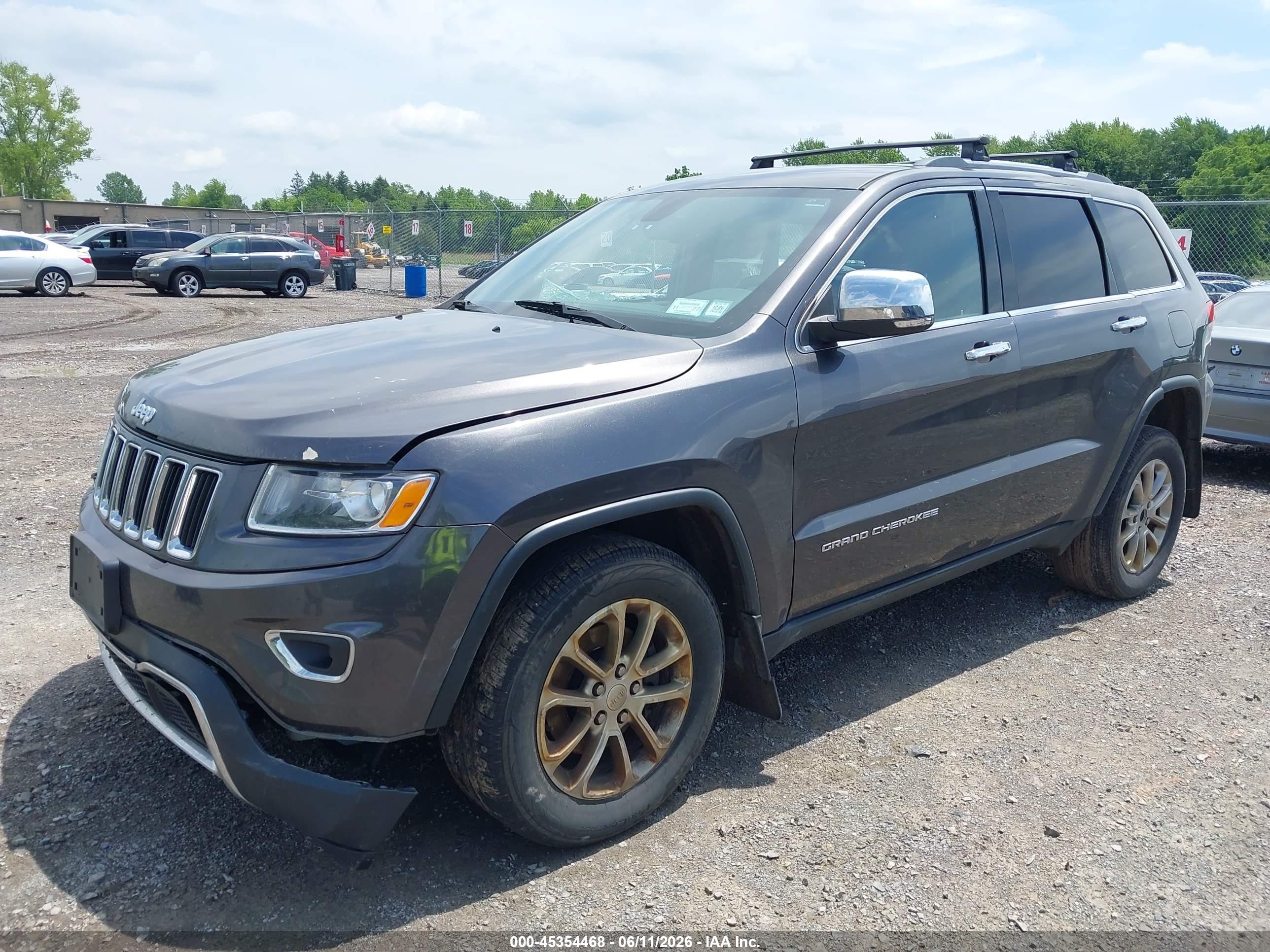 2015 Jeep Grand Cherokee Limited Gray vin: 1C4RJFBG8FC229924