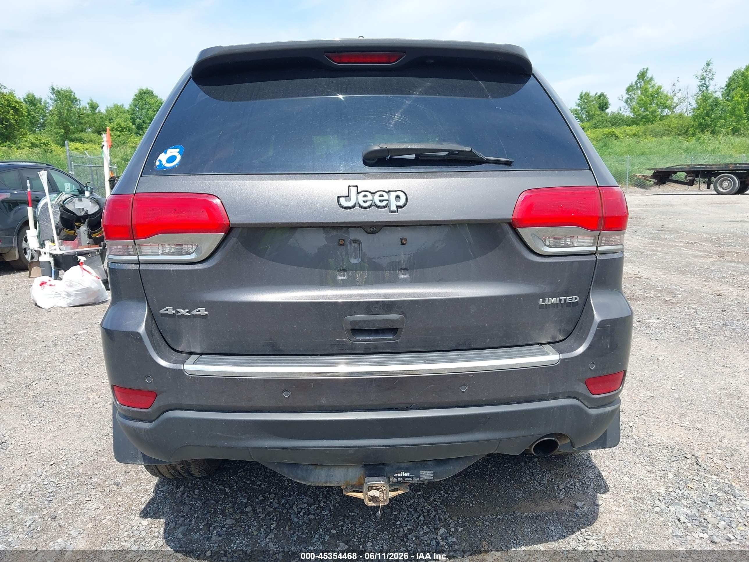 2015 Jeep Grand Cherokee Limited Gray vin: 1C4RJFBG8FC229924
