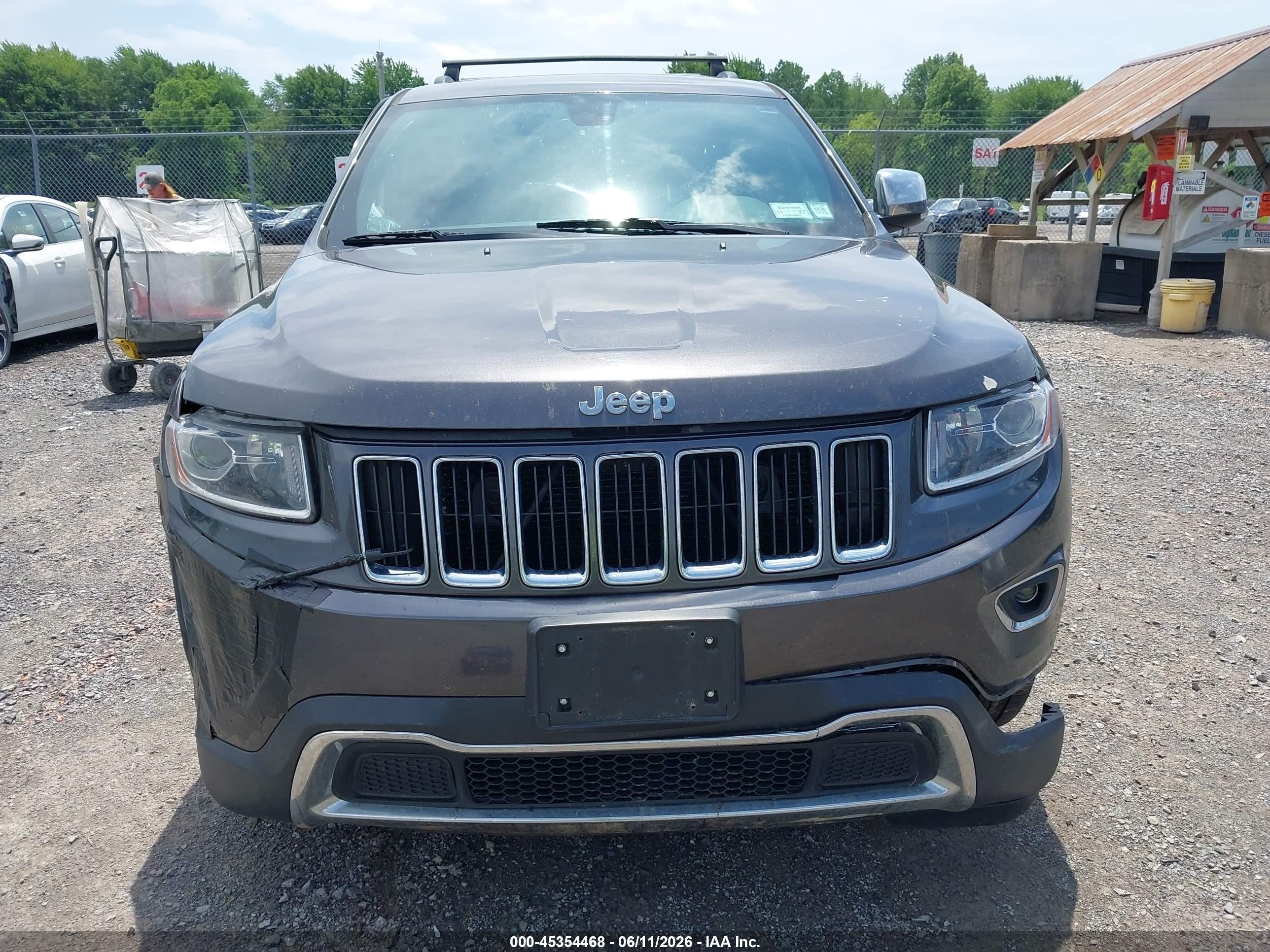 2015 Jeep Grand Cherokee Limited Gray vin: 1C4RJFBG8FC229924