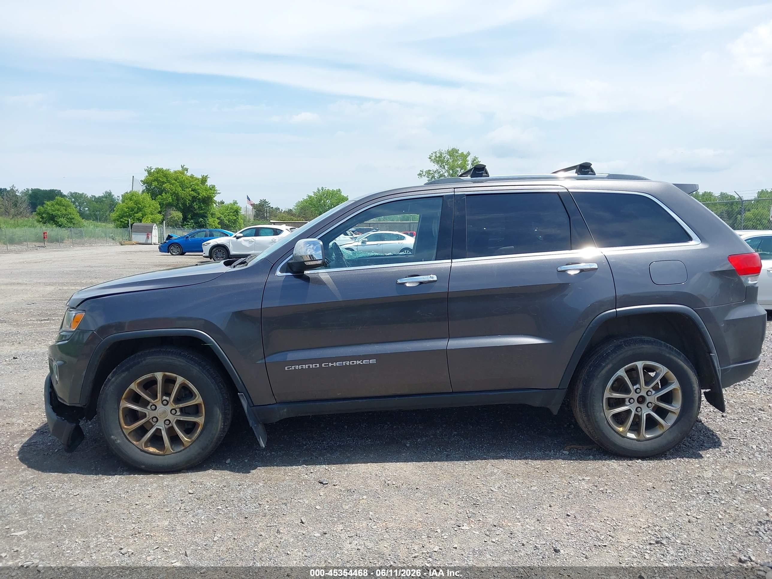 2015 Jeep Grand Cherokee Limited Gray vin: 1C4RJFBG8FC229924