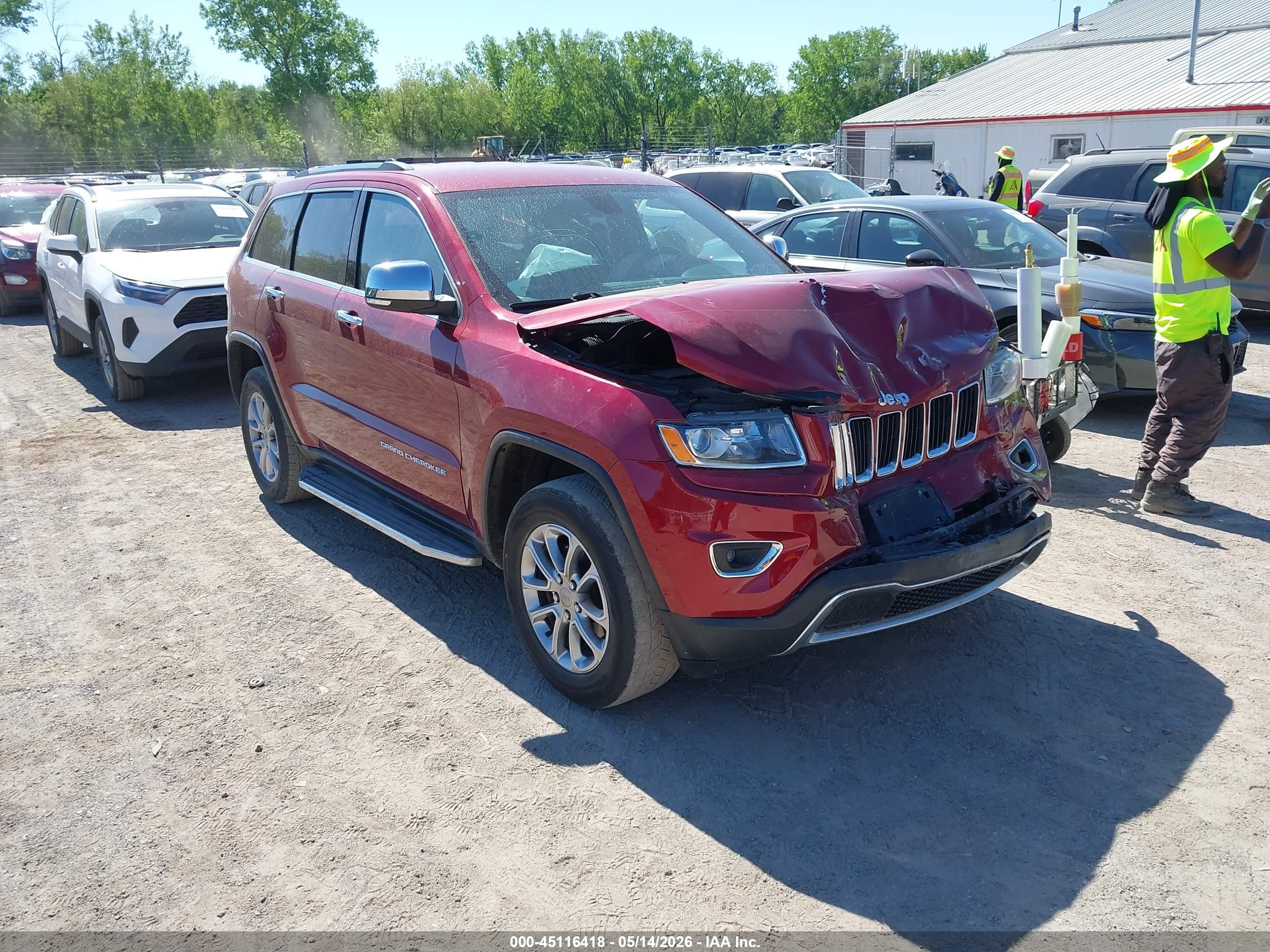2015 Jeep Grand Cherokee Limited Red vin: 1C4RJFBG8FC243015