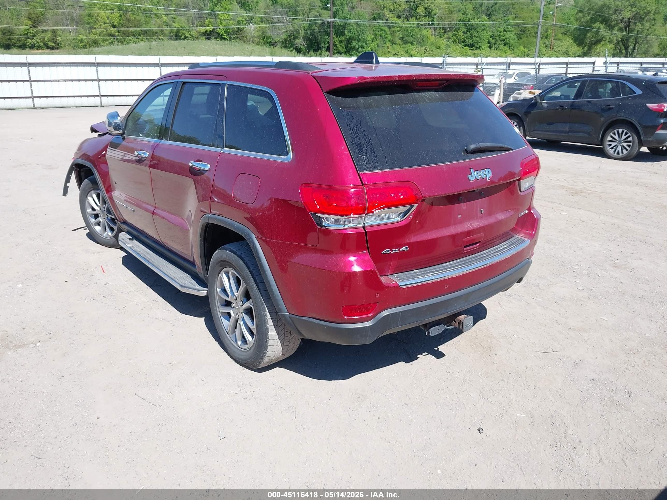 2015 Jeep Grand Cherokee Limited Red vin: 1C4RJFBG8FC243015