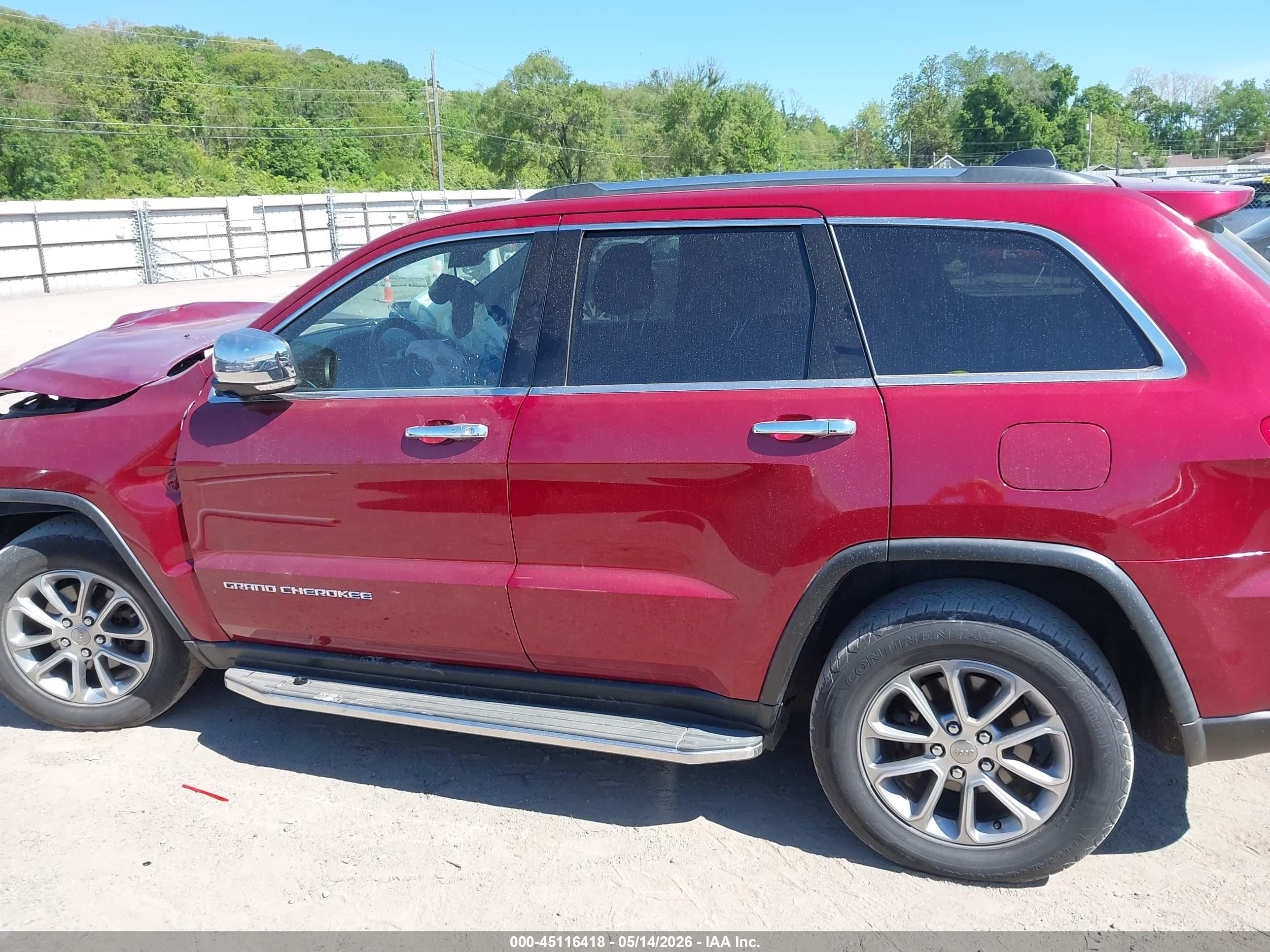 2015 Jeep Grand Cherokee Limited Red vin: 1C4RJFBG8FC243015