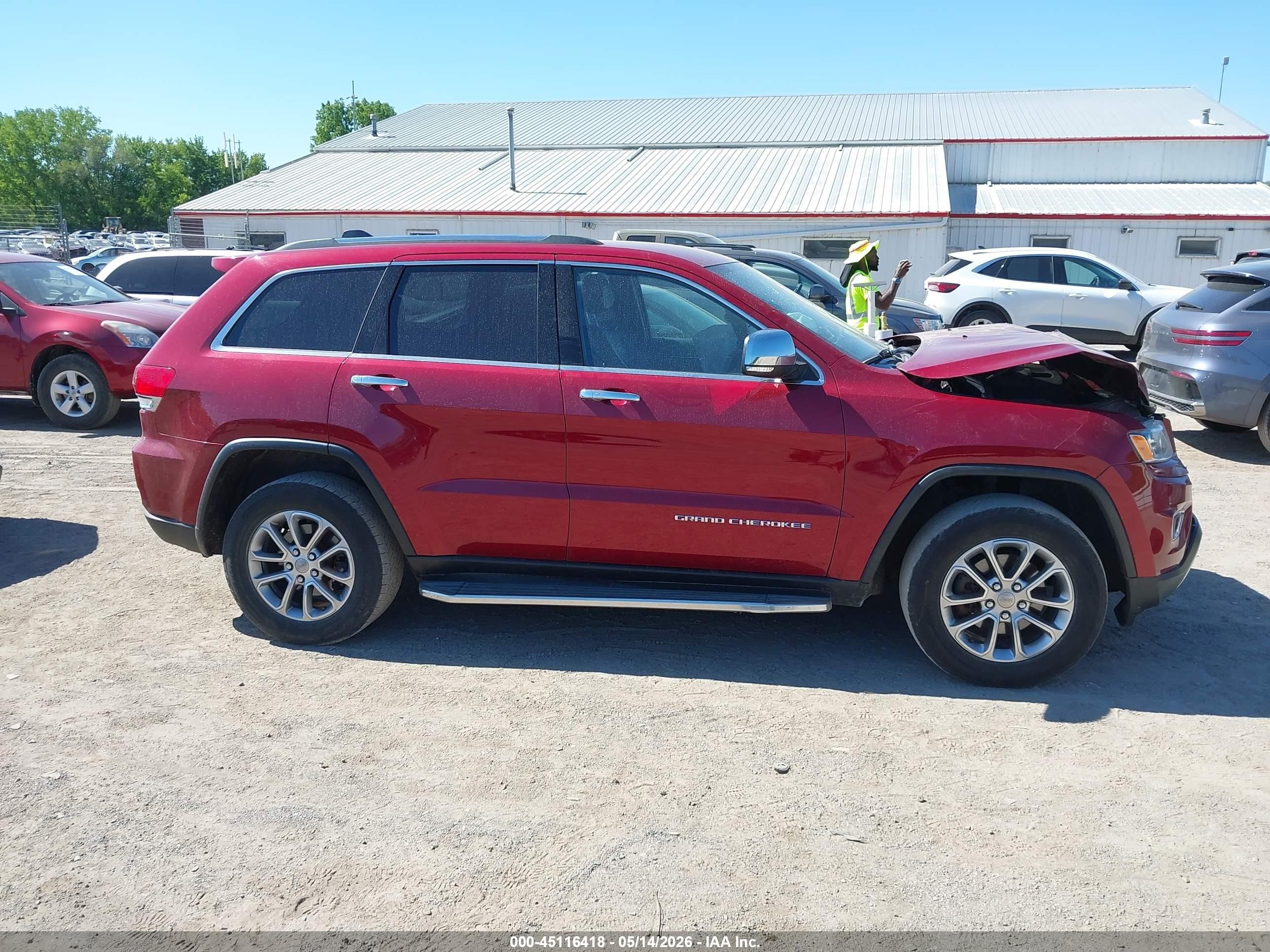 2015 Jeep Grand Cherokee Limited Red vin: 1C4RJFBG8FC243015