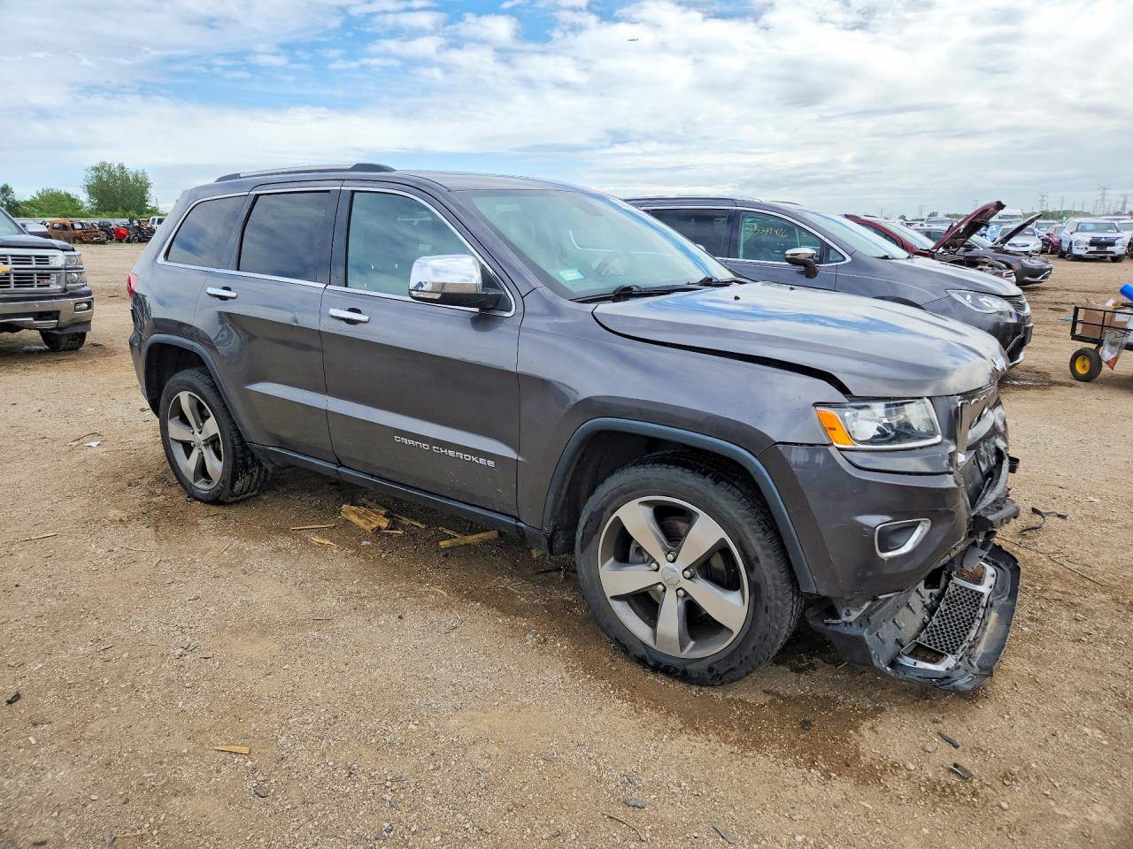 2015 Jeep Grand Cherokee Limited Gray vin: 1C4RJFBG8FC606770