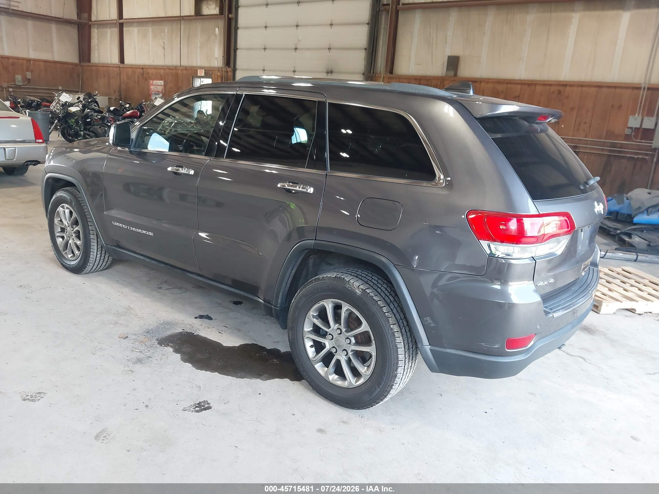 2015 Jeep Grand Cherokee Limited Gray vin: 1C4RJFBG8FC680190