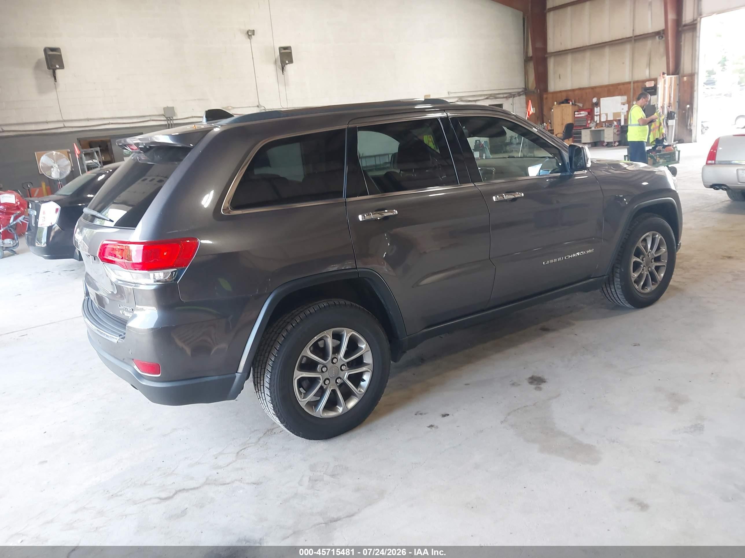 2015 Jeep Grand Cherokee Limited Gray vin: 1C4RJFBG8FC680190