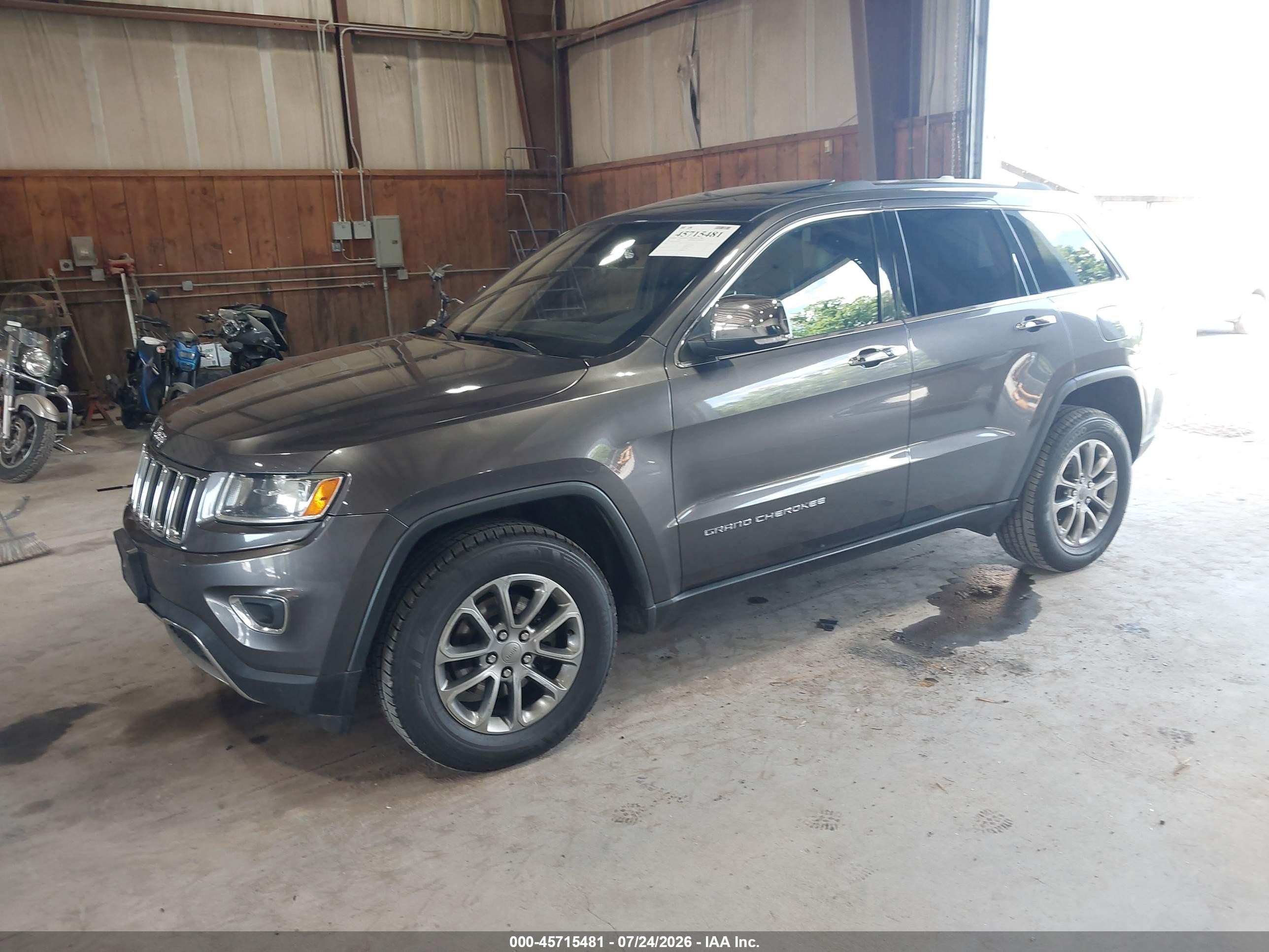 2015 Jeep Grand Cherokee Limited Gray vin: 1C4RJFBG8FC680190