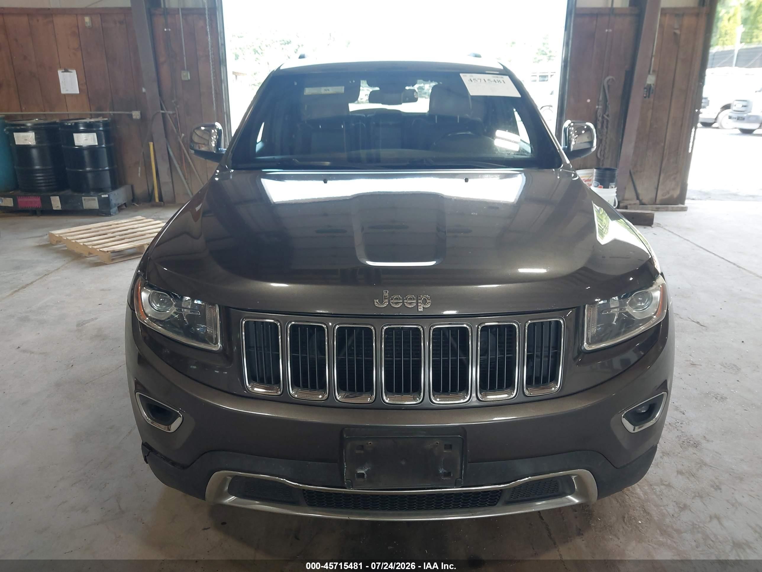 2015 Jeep Grand Cherokee Limited Gray vin: 1C4RJFBG8FC680190