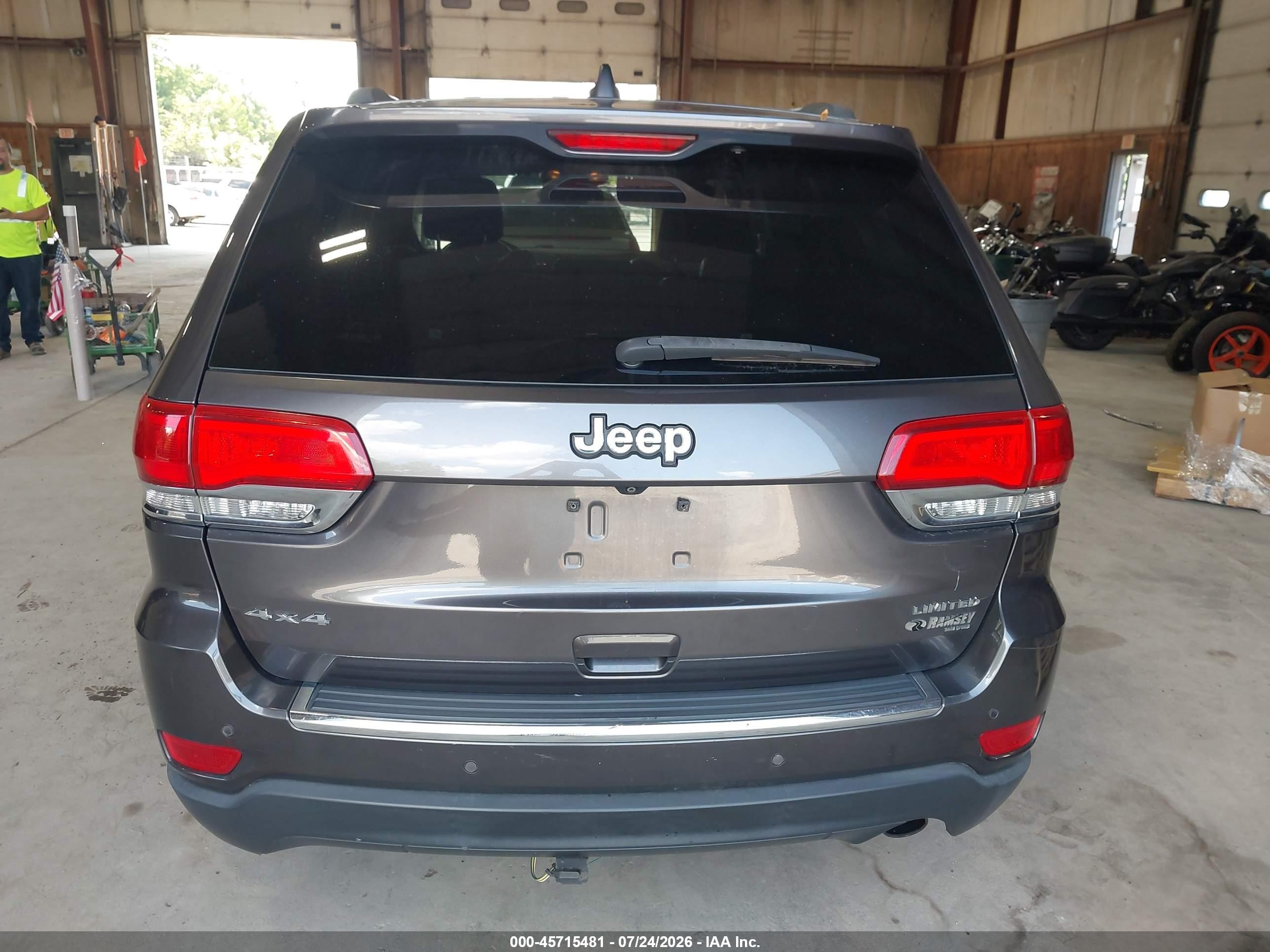 2015 Jeep Grand Cherokee Limited Gray vin: 1C4RJFBG8FC680190