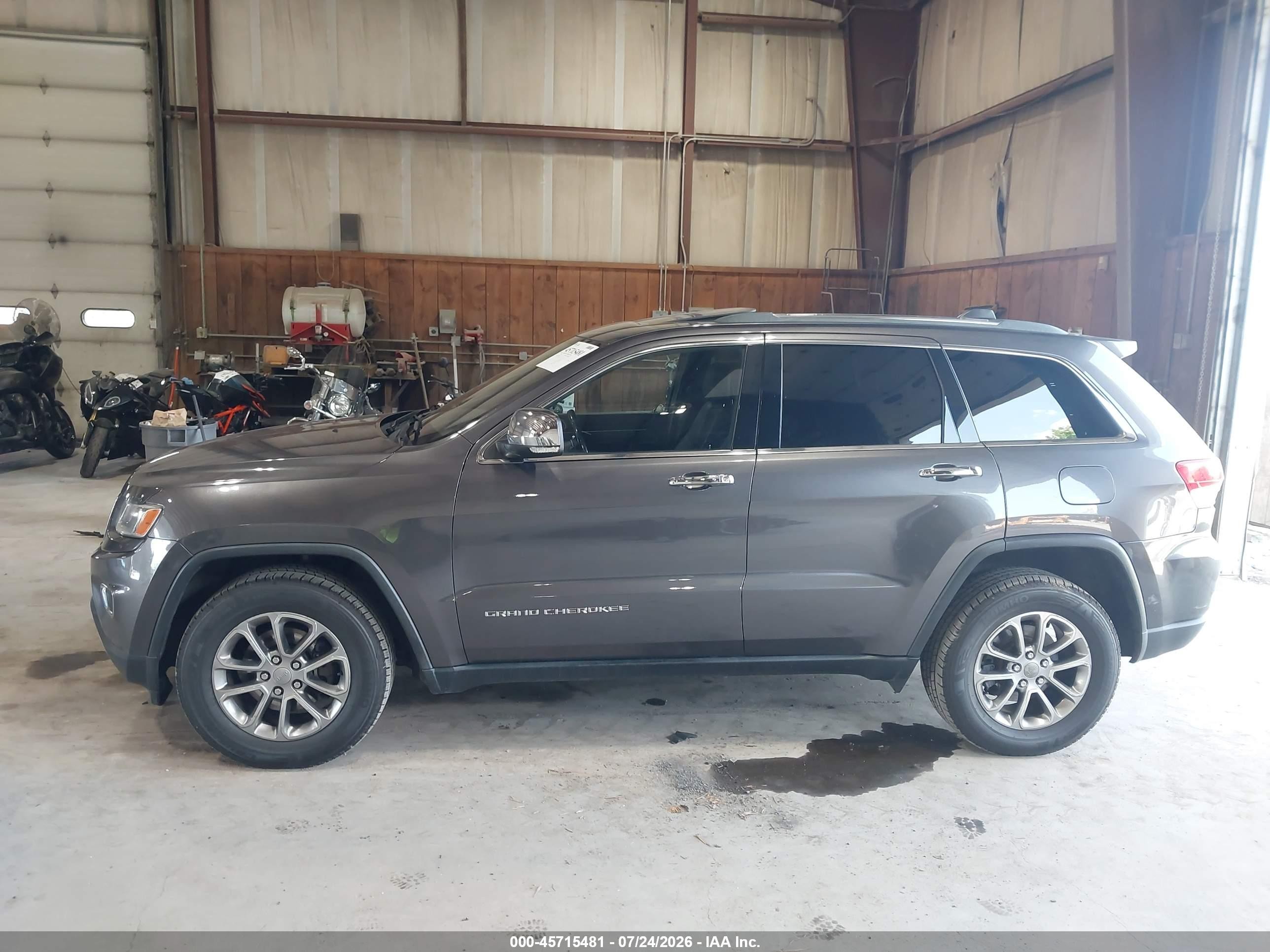 2015 Jeep Grand Cherokee Limited Gray vin: 1C4RJFBG8FC680190
