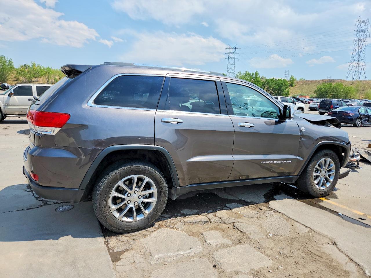 2015 Jeep Grand Cherokee Limited Gray vin: 1C4RJFBG8FC704567